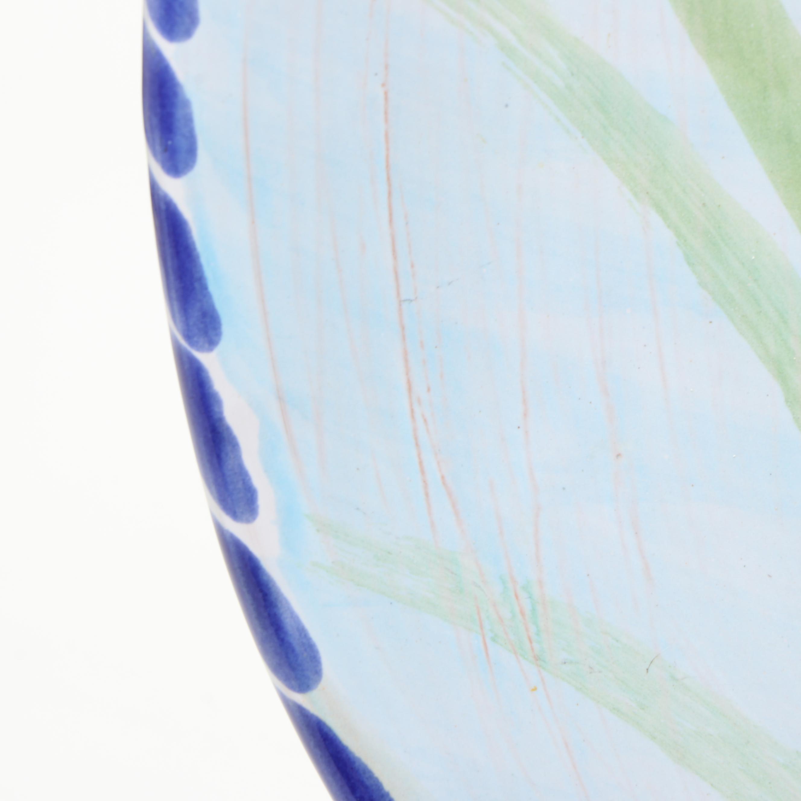 Vietri Italian Hand-Painted Ceramic Fish Platter