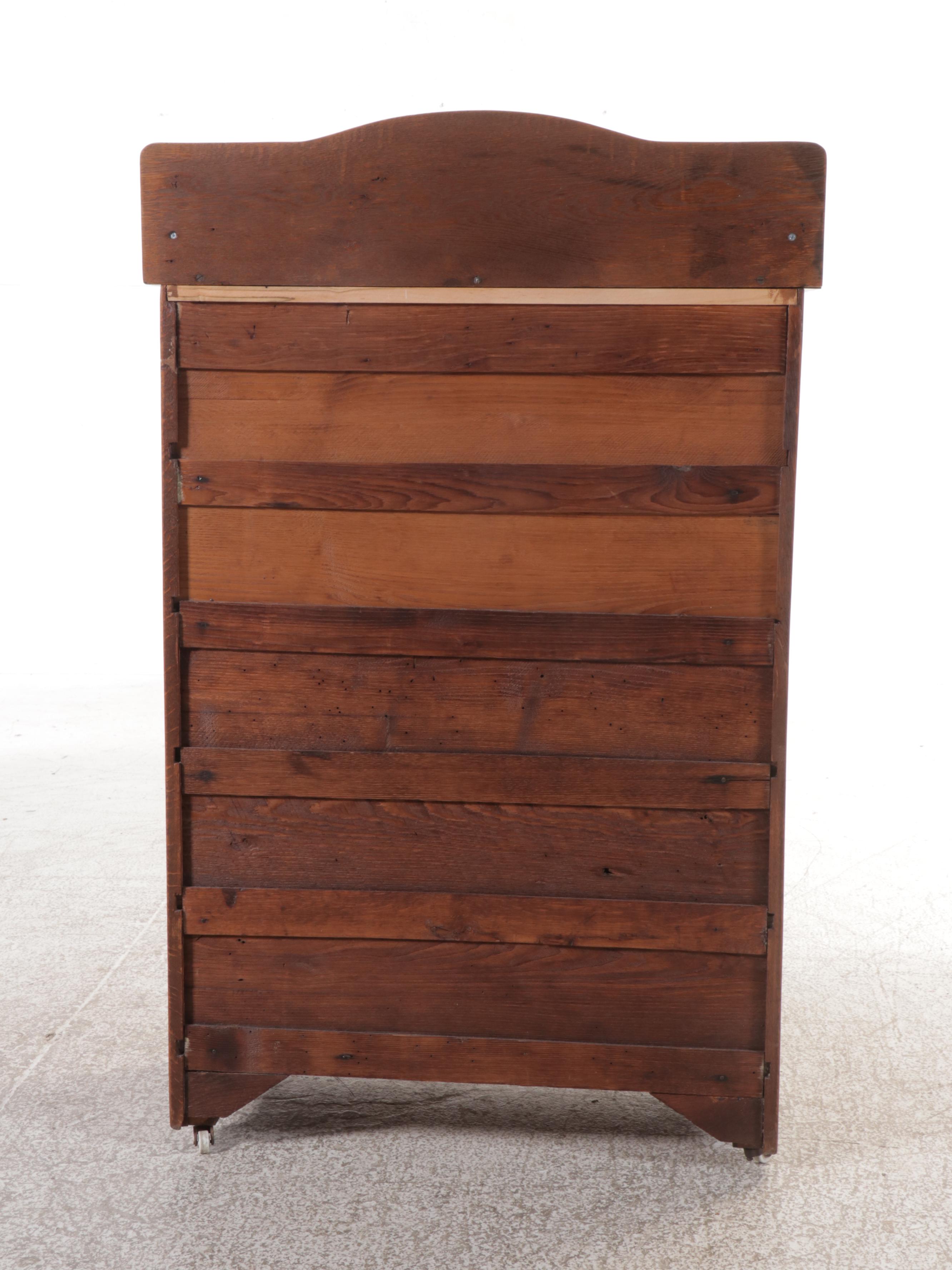 Empire Style Oak Chest of Drawers, Early 20th Century