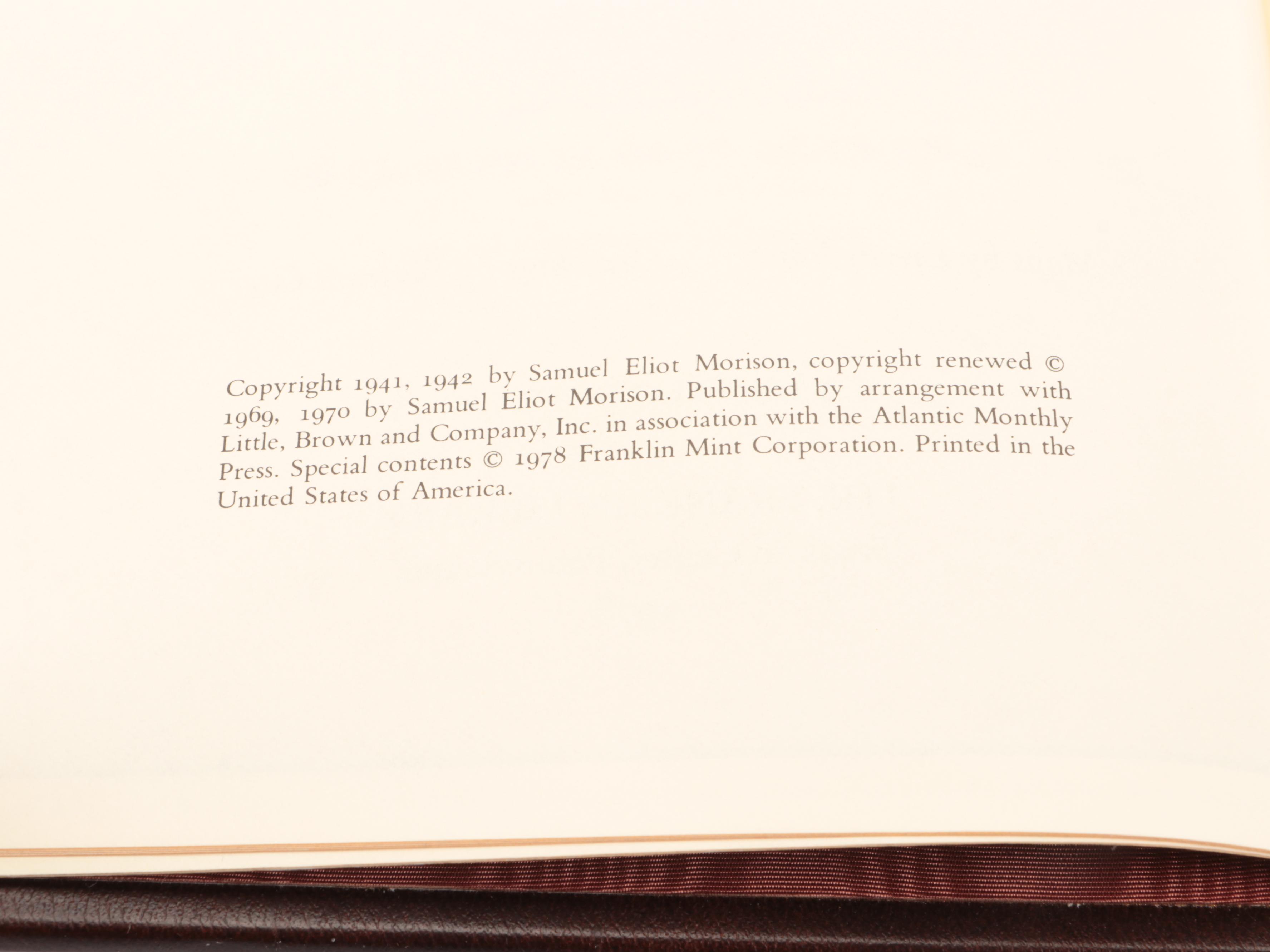 Franklin Library "Admiral of the Ocean Sea" by Samuel Eliot Morison and More