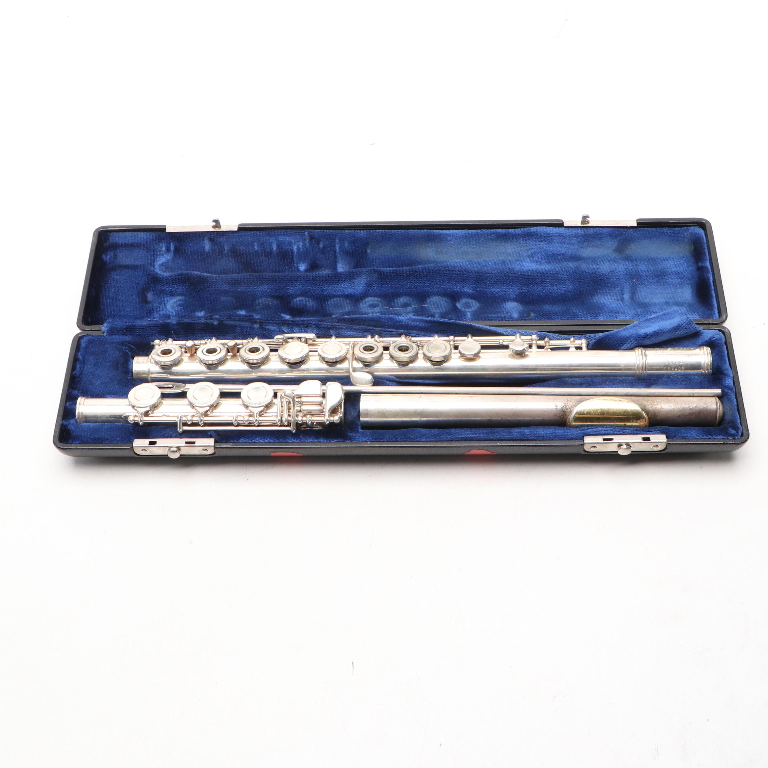 Gemeinhardt 50 Series Silver Flute with Case, Cleaner