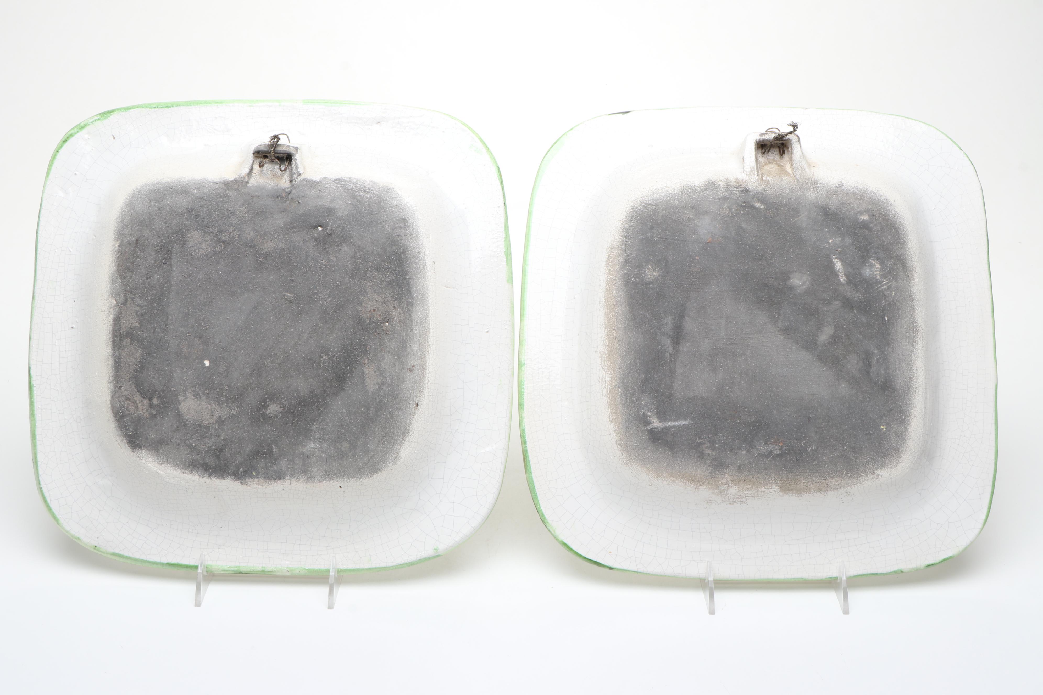 Paolo Marioni Italian Hand-Painted Ceramic Bird Plates