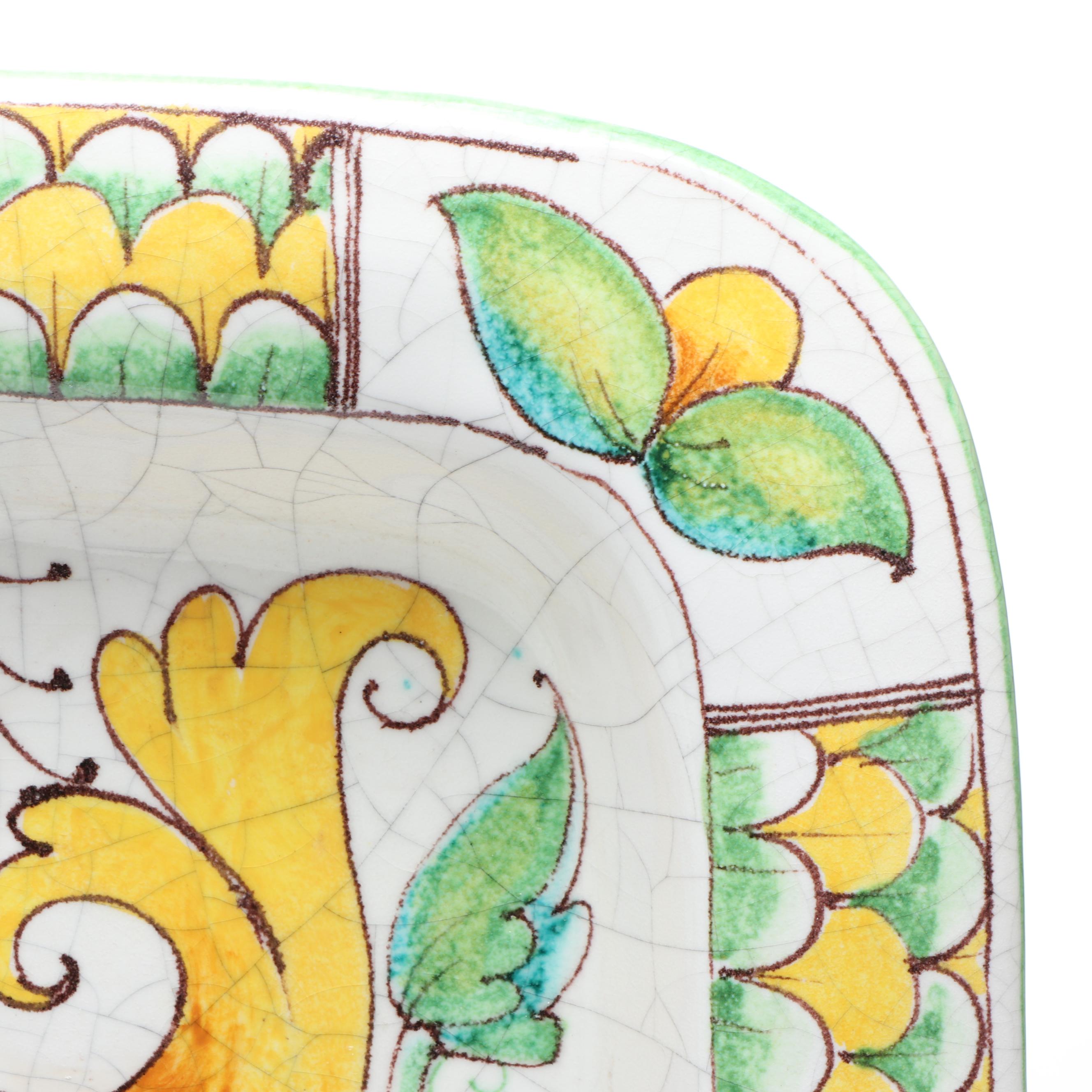 Paolo Marioni Italian Hand-Painted Ceramic Bird Plates