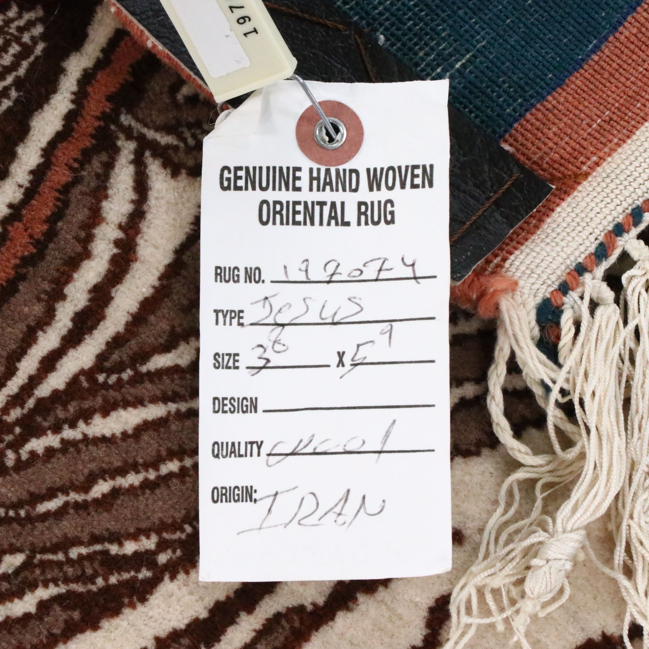 3'8 x 6'6 Hand-Knotted Persian Pictorial Area Rug Depicting Biblical Scene