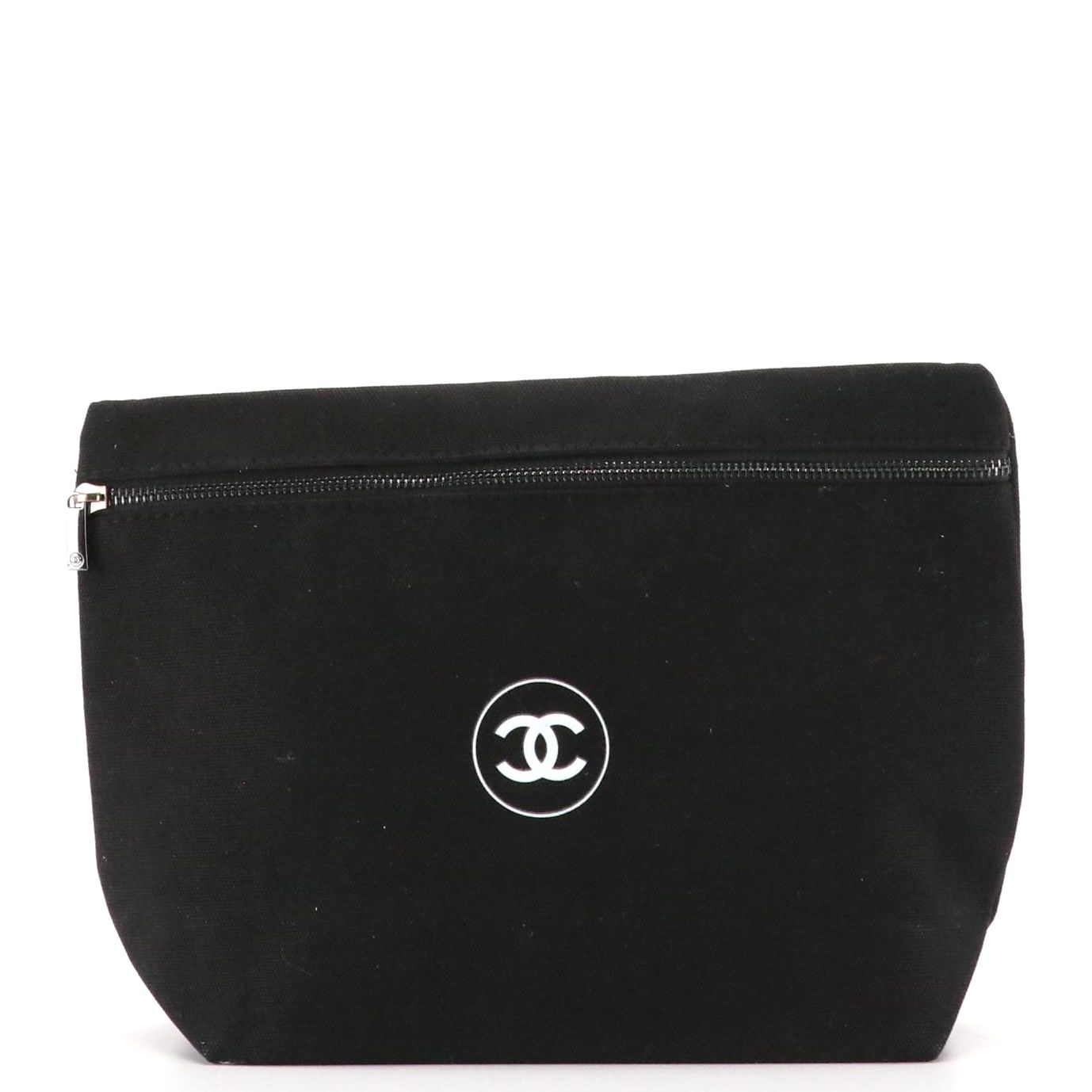 Chanel Beauté Promotional CC Zip Pouch in Black Canvas