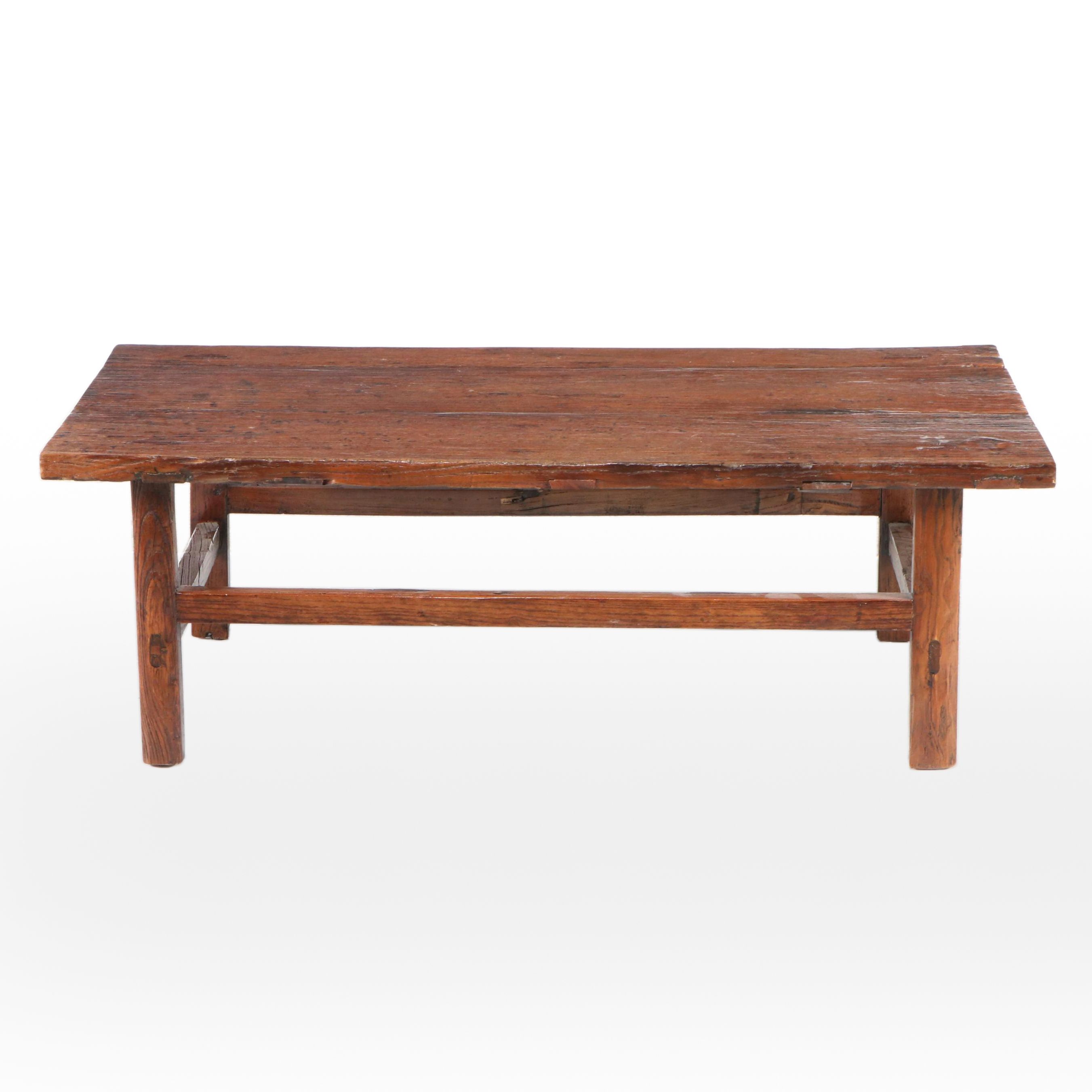 Rustic Wood Coffee Table, 19th Century