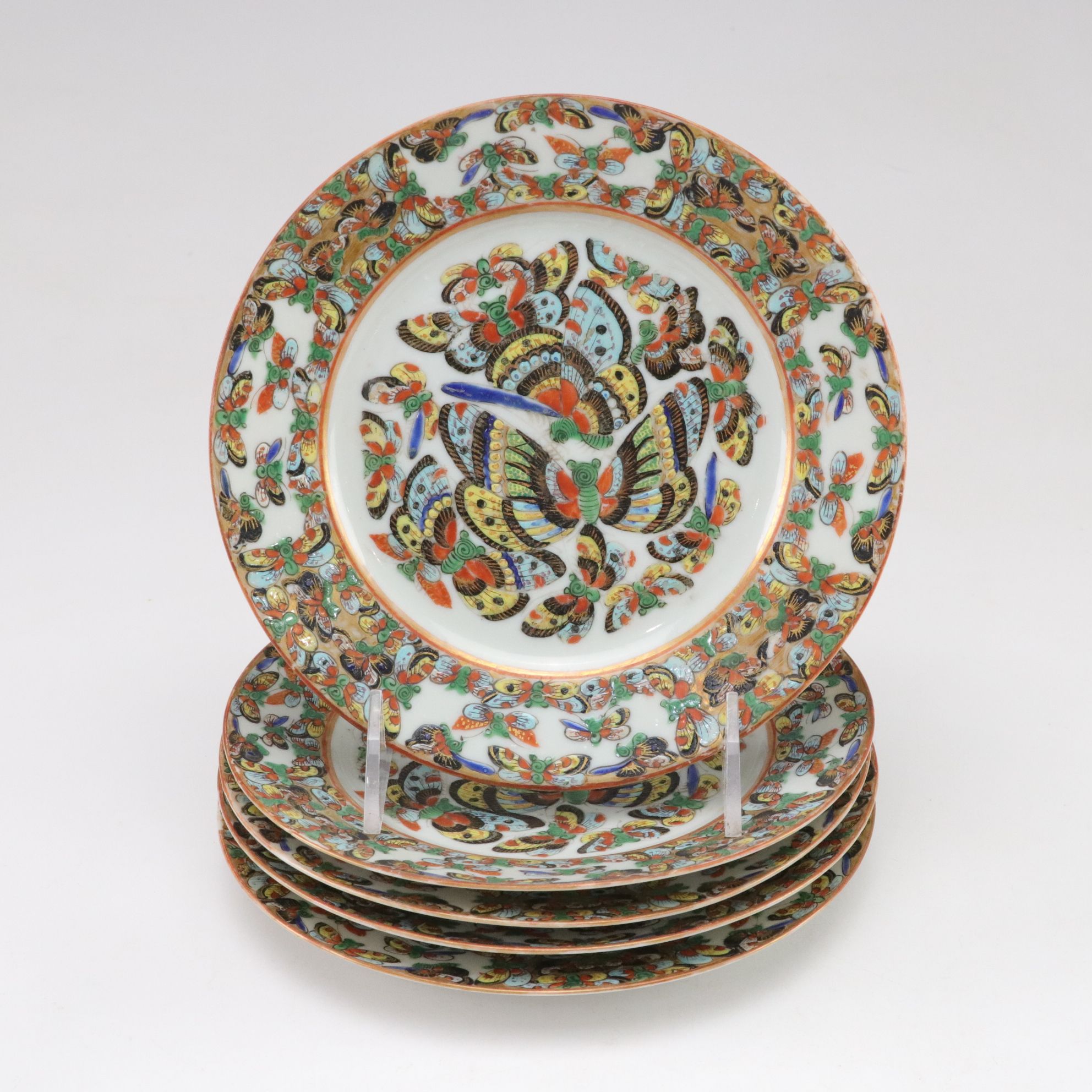 Chinese Porcelain 1000 Butterflies Plates, Teacups and More Dinnerware