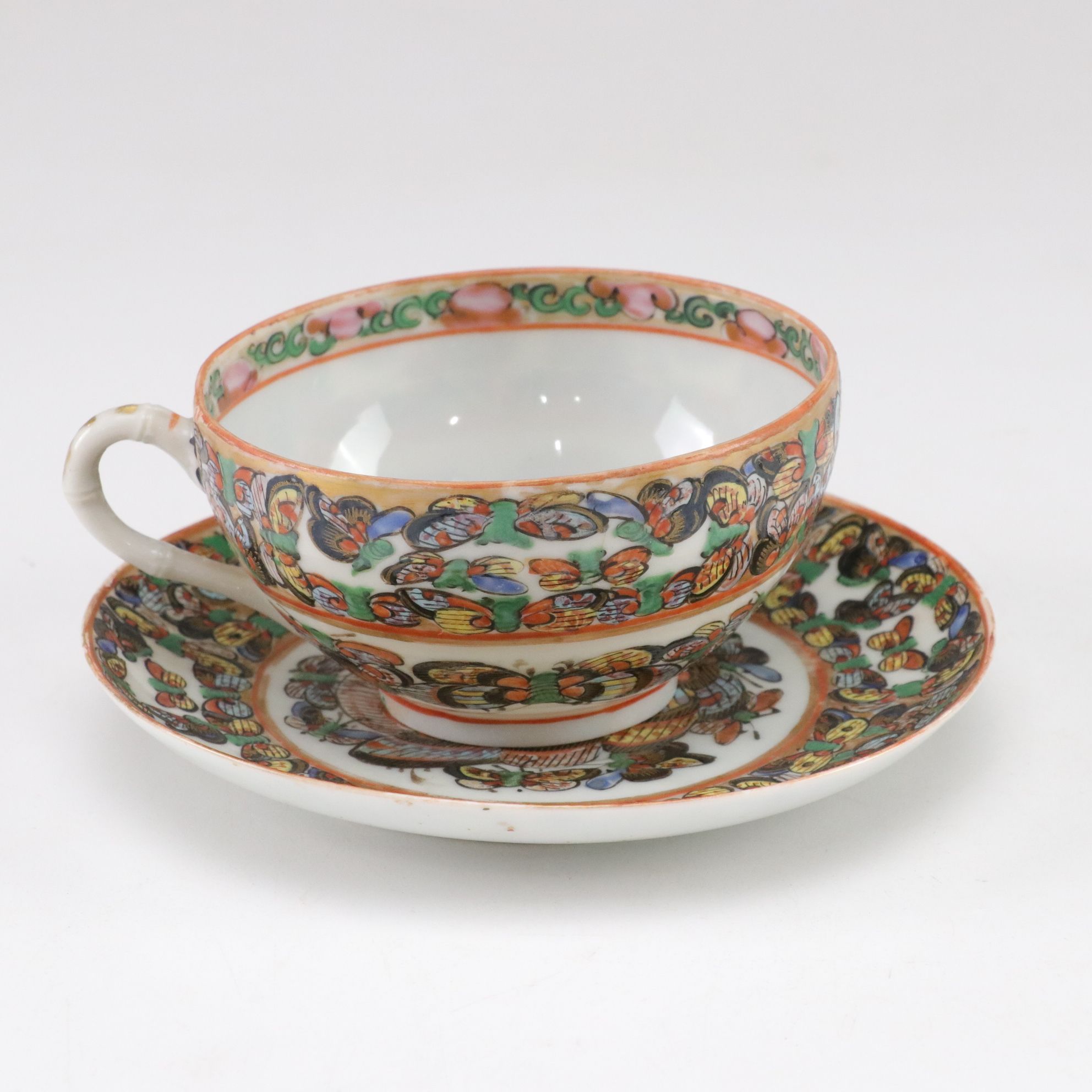 Chinese Porcelain 1000 Butterflies Plates, Teacups and More Dinnerware