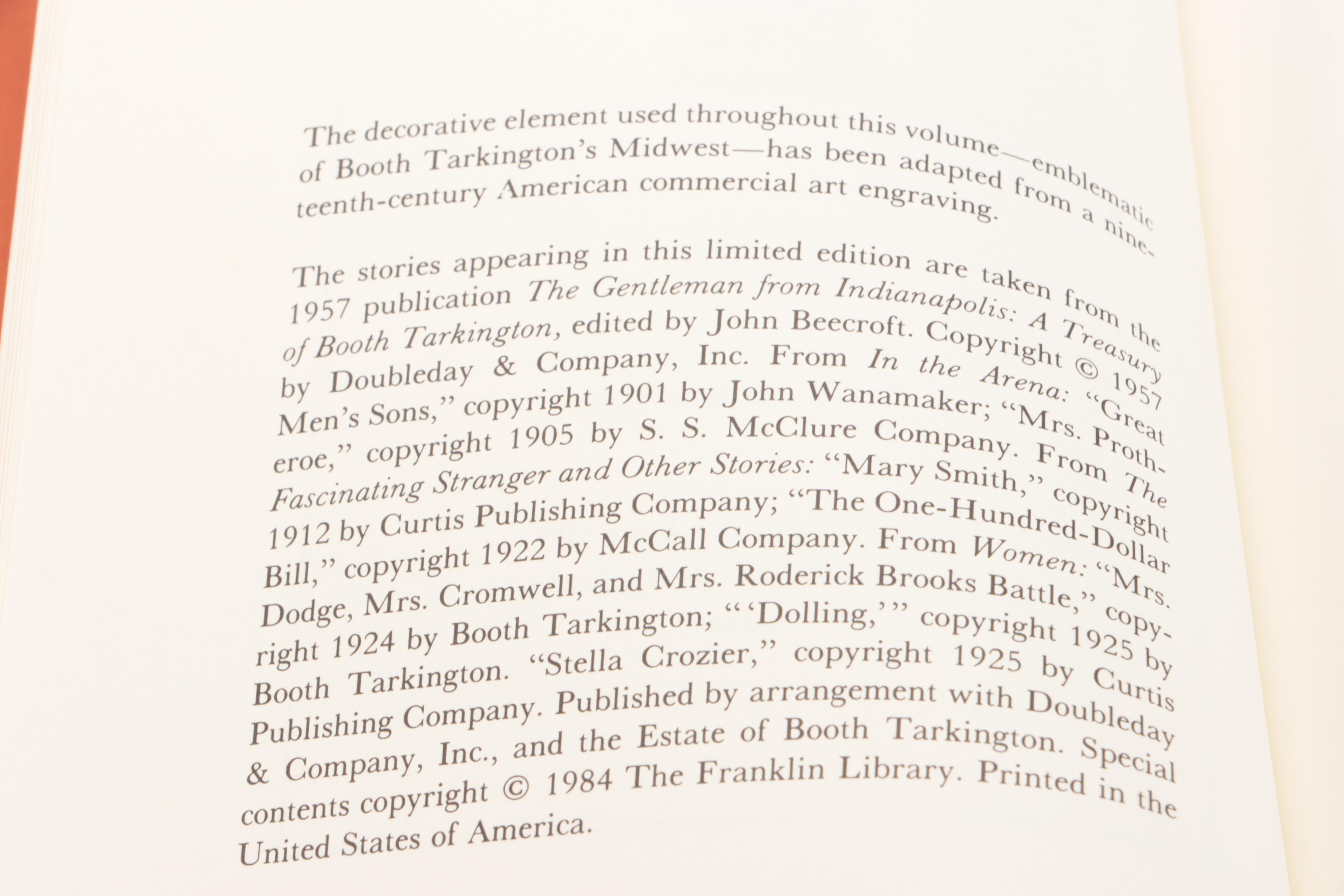 Franklin Library Thomas Hardy, Gustave Flaubert and More Short Story Collections