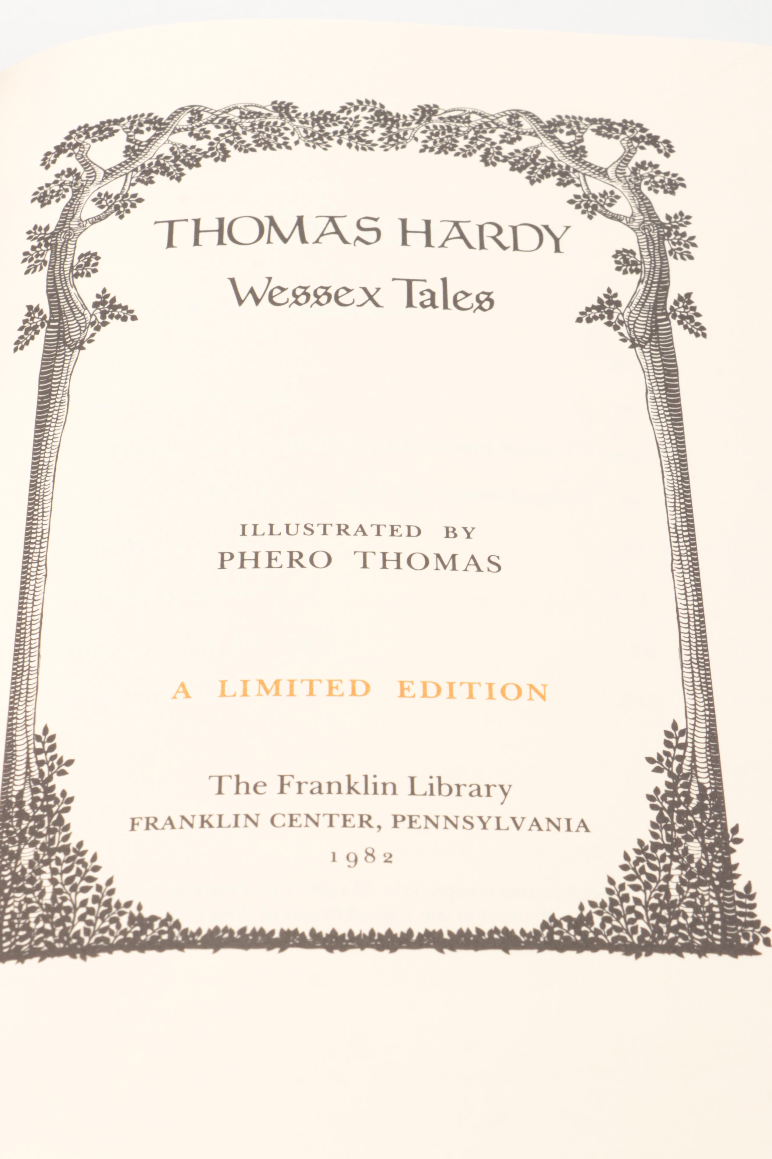 Franklin Library Thomas Hardy, Gustave Flaubert and More Short Story Collections