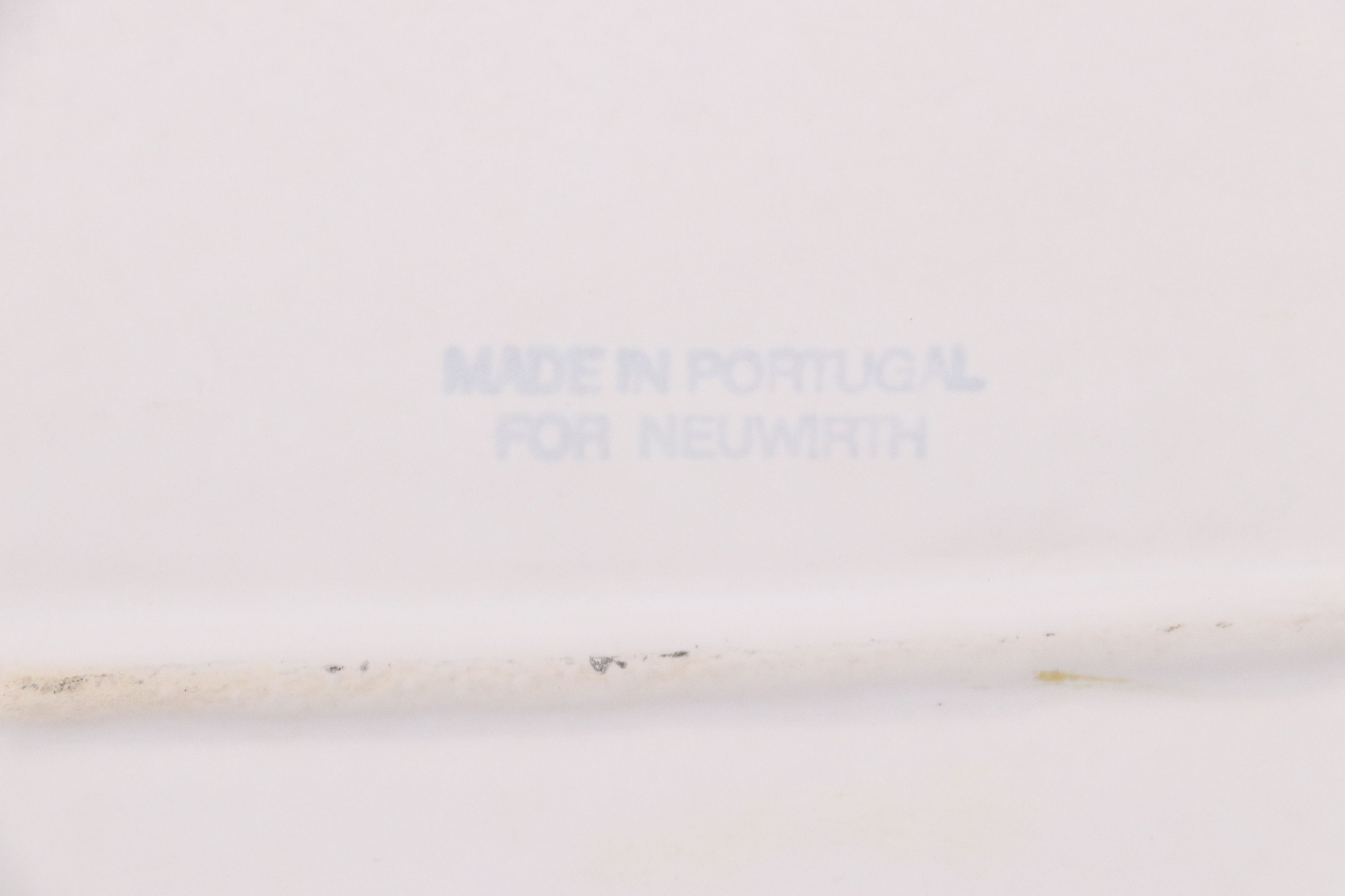 Neuwirth White Glaze Ceramic Plates and Trays with Rubel Candlesticks