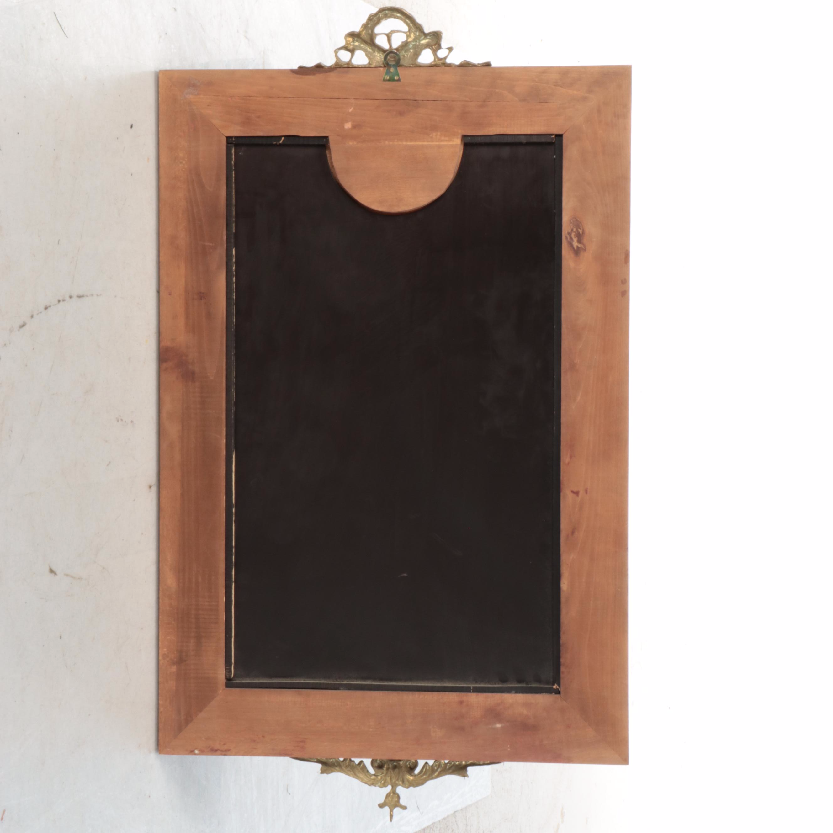 Louis XVI Style Wooden Wall Mirror