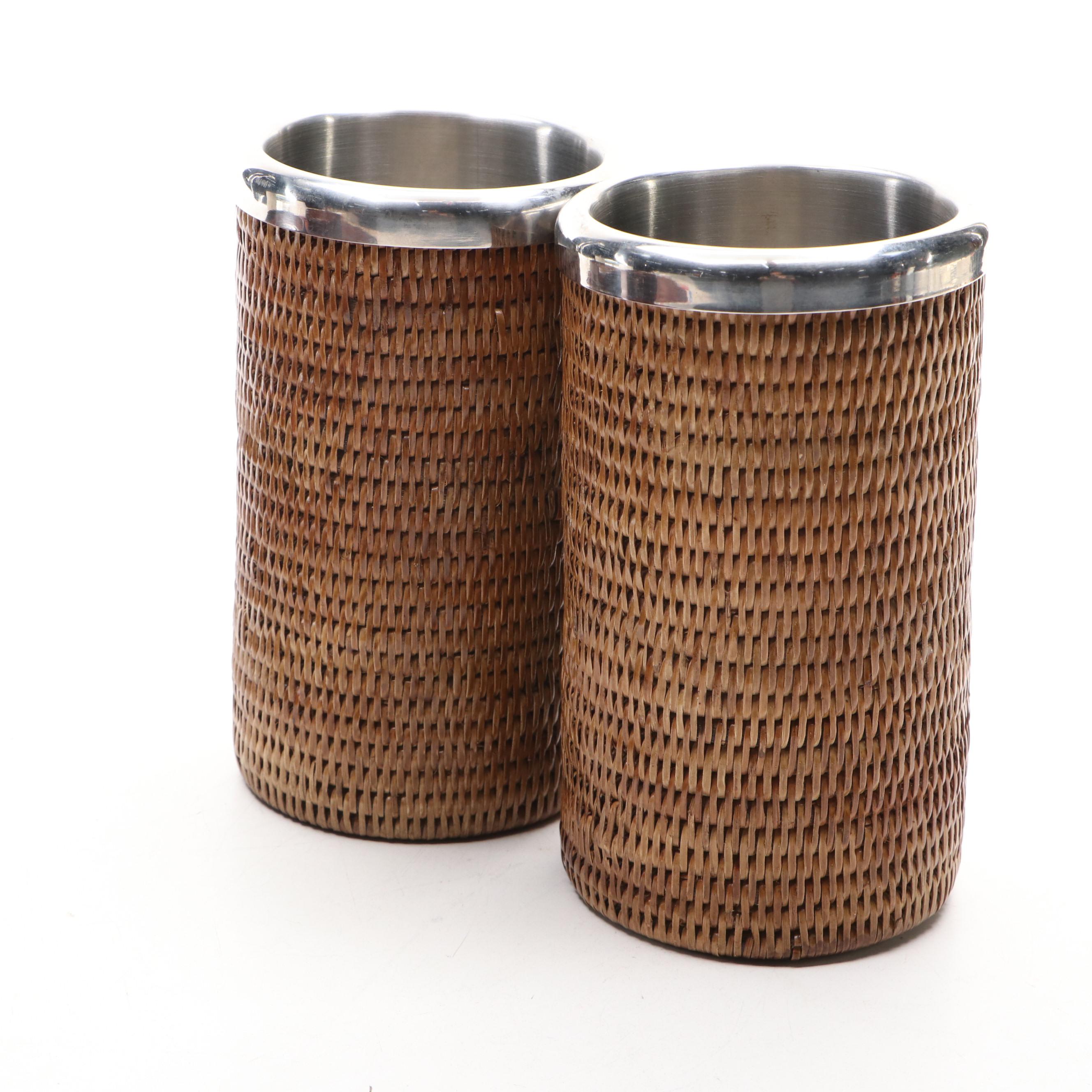 Gerling Sol-Ohligs Wooden Trays with Coasters and Bottle Holders