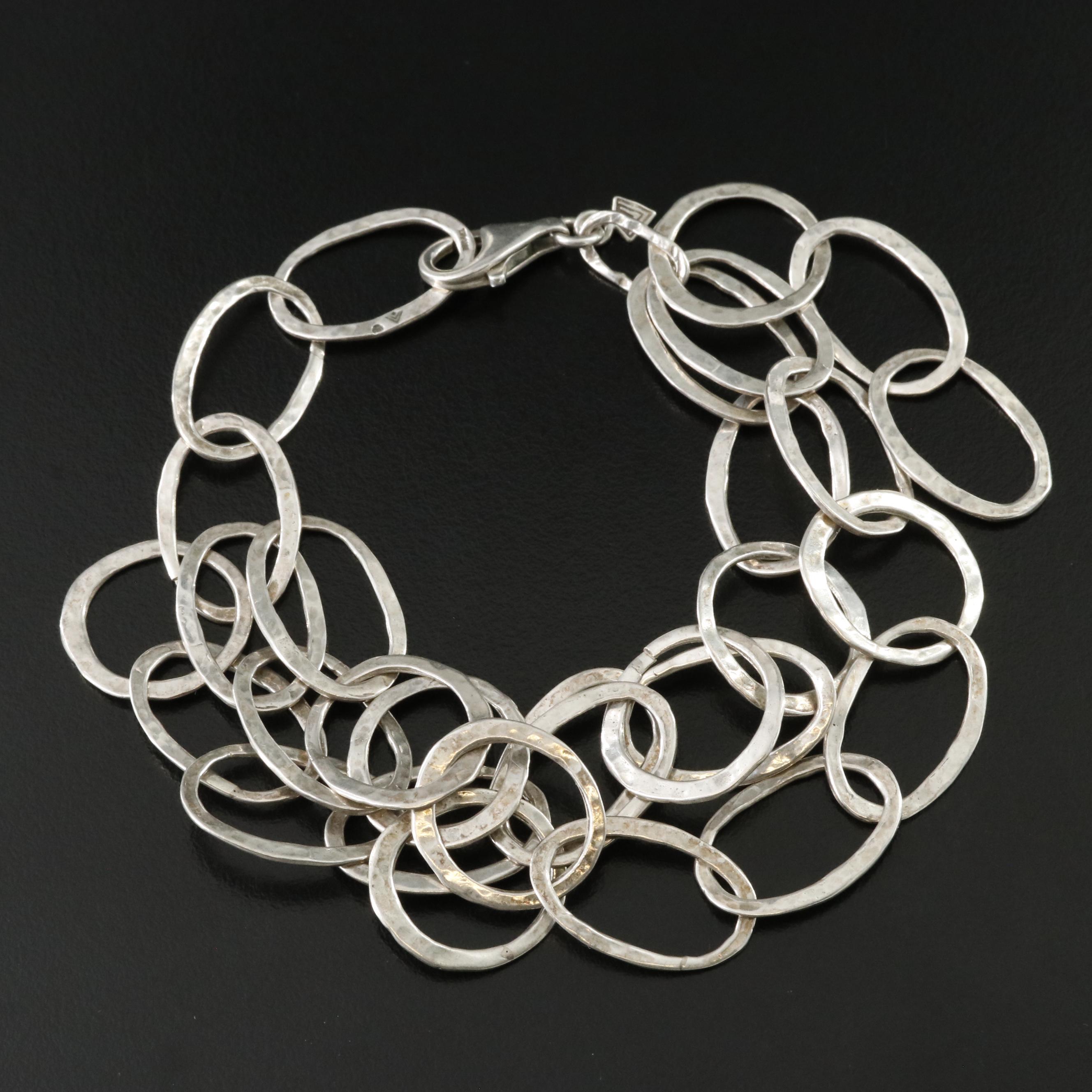 Silpada Sterling Triple Cable Chain Bracelet