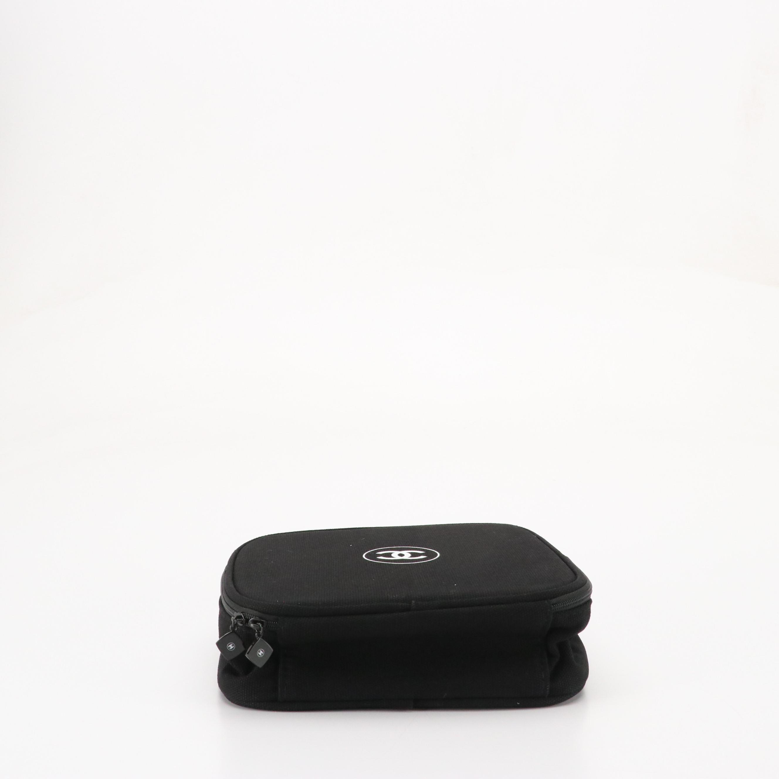 Chanel Beauté Promotional Travel Vanity Case in Black Canvas