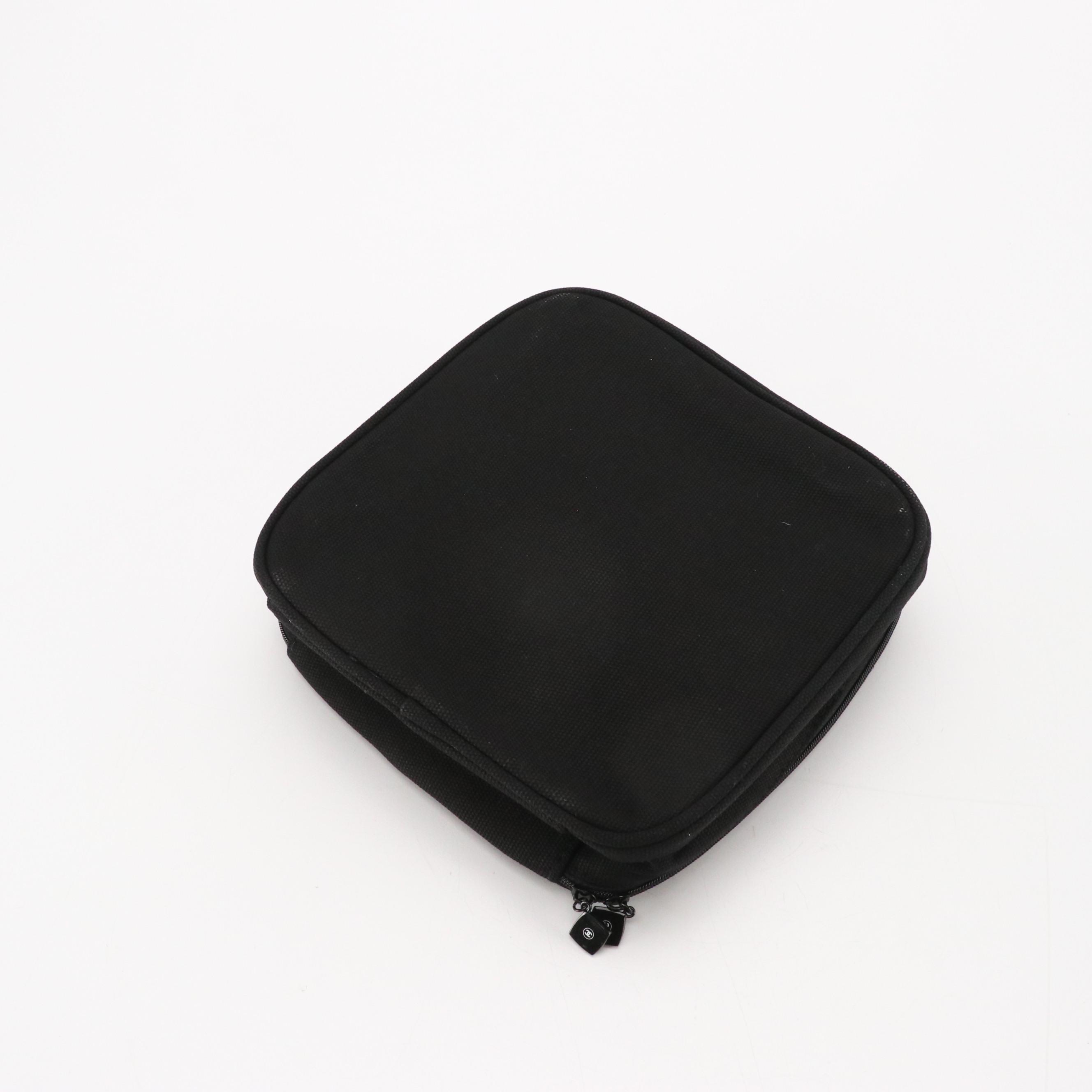 Chanel Beauté Promotional Travel Vanity Case in Black Canvas