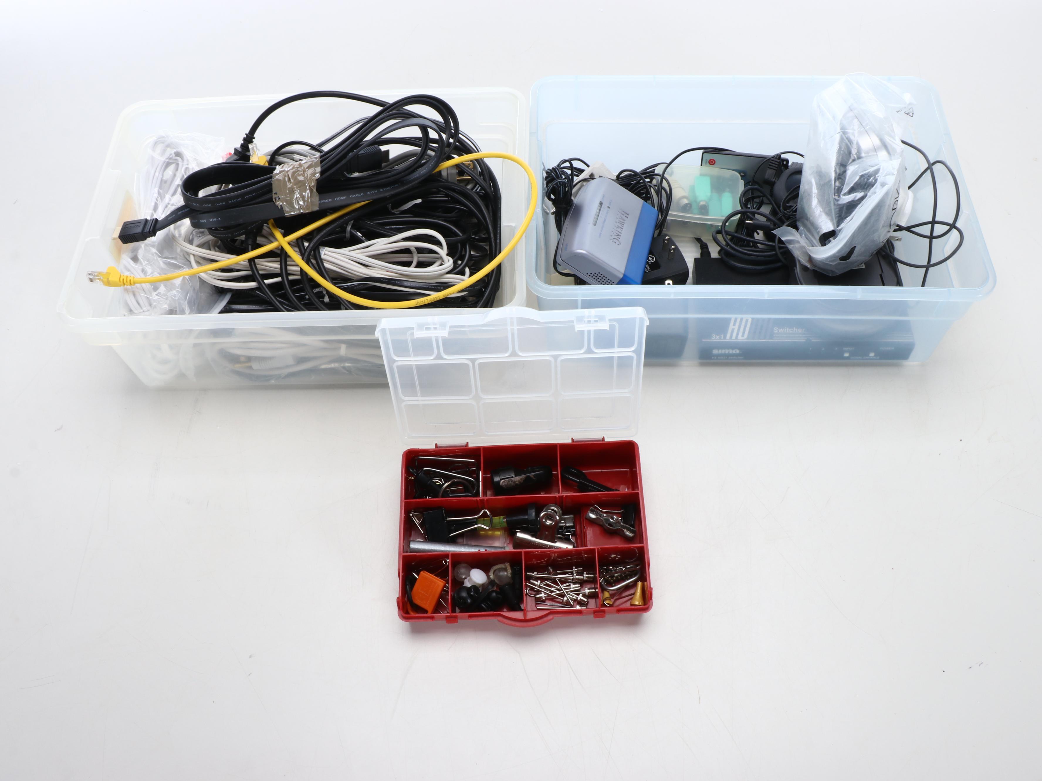 Brother P-Touch Labeling System, Extension Cords, and Other Electrical Equipment