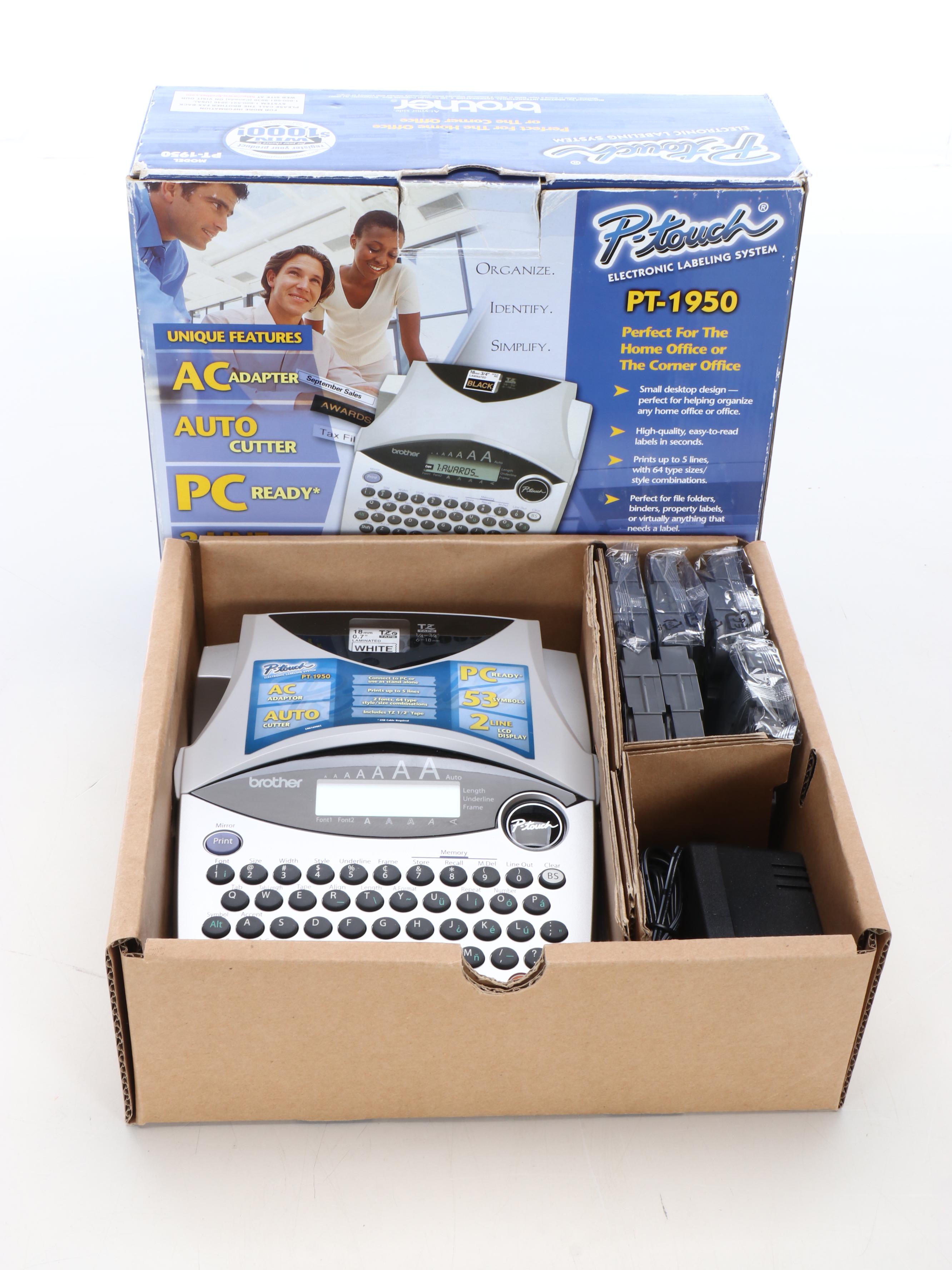 Brother P-Touch Labeling System, Extension Cords, and Other Electrical Equipment