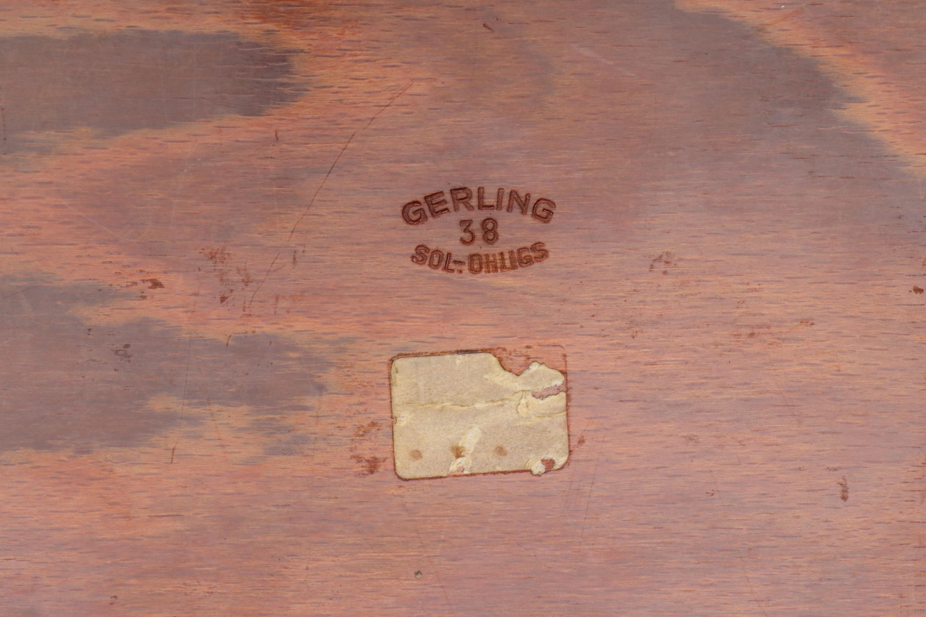 Gerling Sol-Ohligs Wooden Trays with Coasters and Bottle Holders