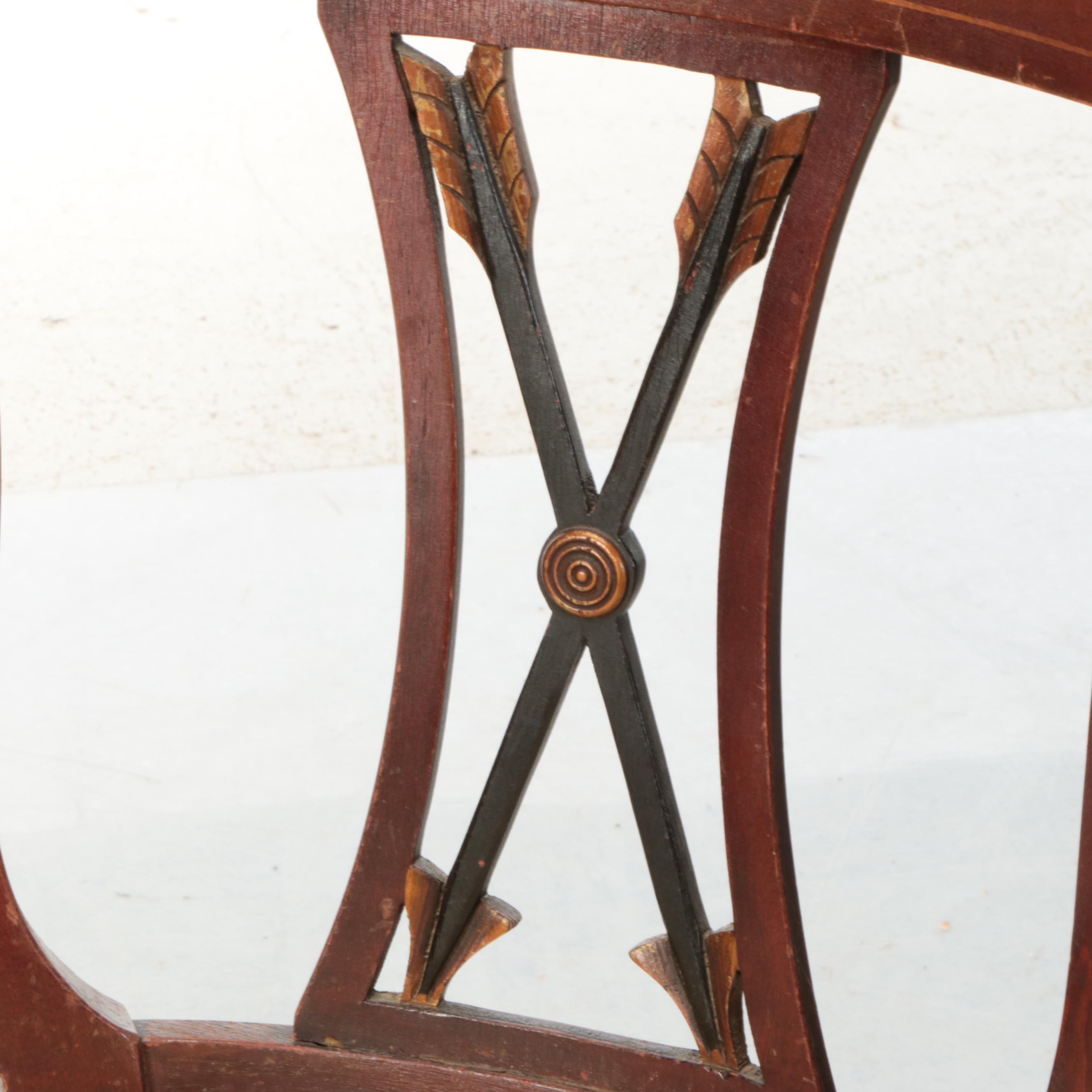 Queen Anne Style Upholstered Wooden Side Chair