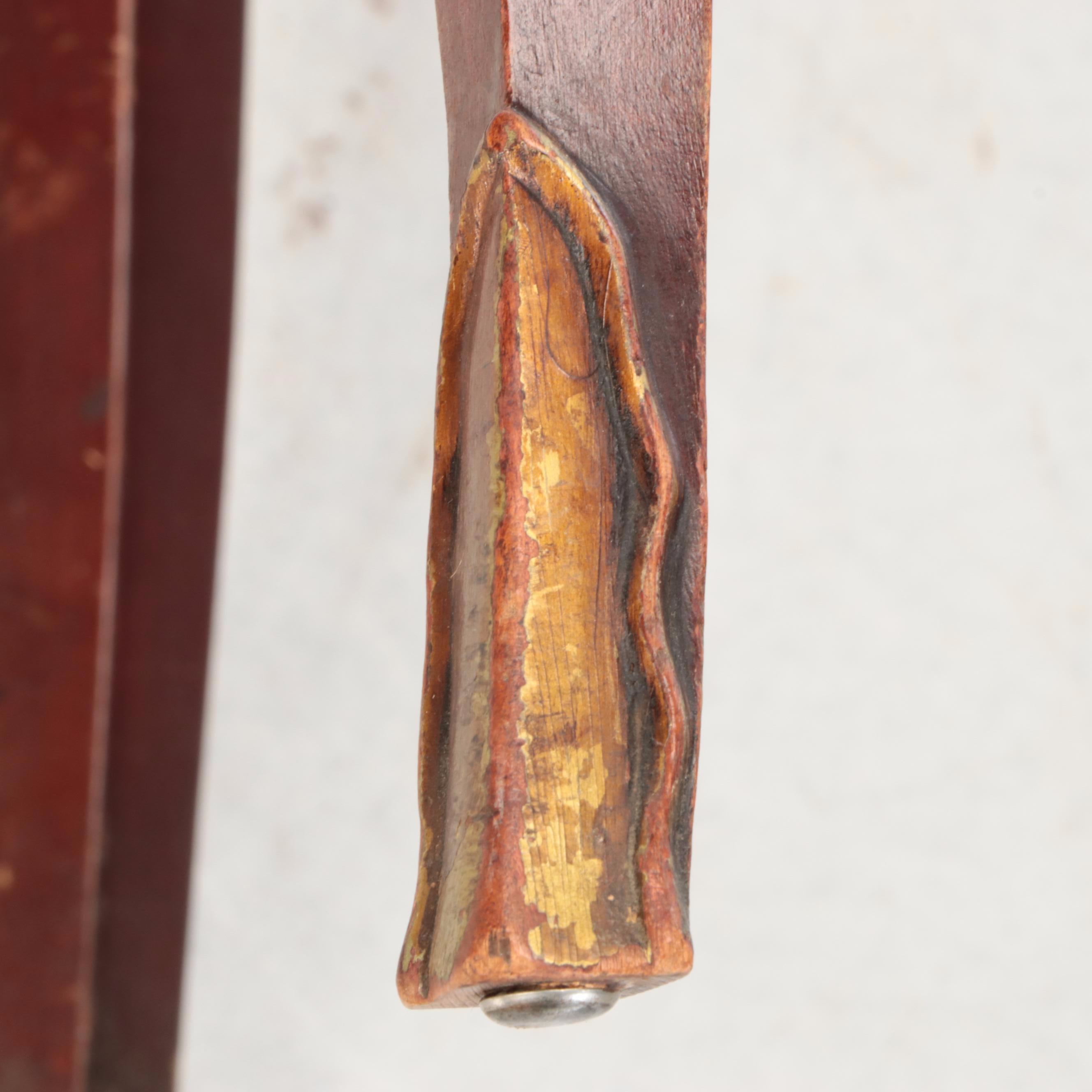 Queen Anne Style Upholstered Wooden Side Chair