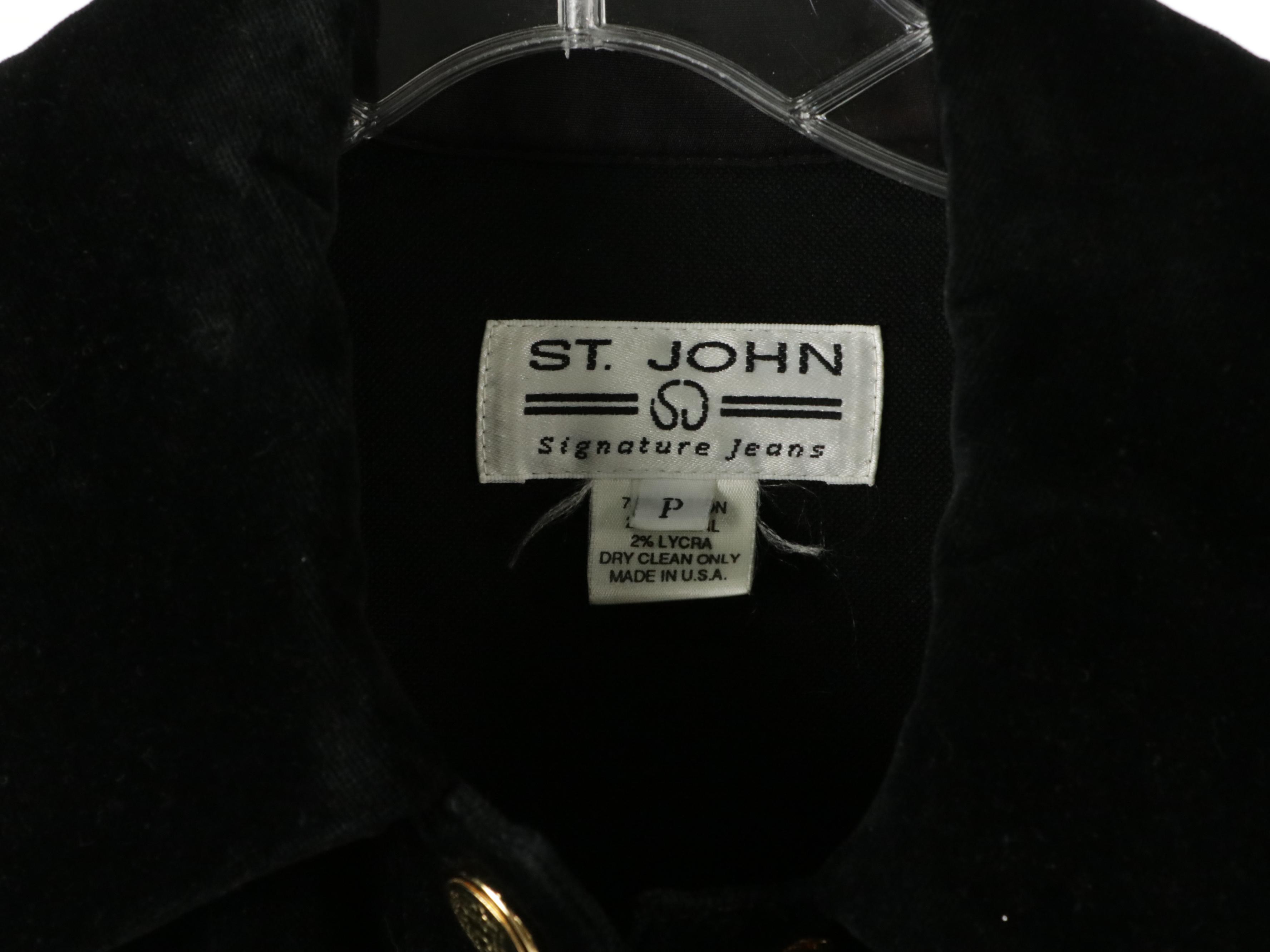 St. John Snap-Front Jacket, Knit Dress and Belt, Jessica McClintock Dress & More