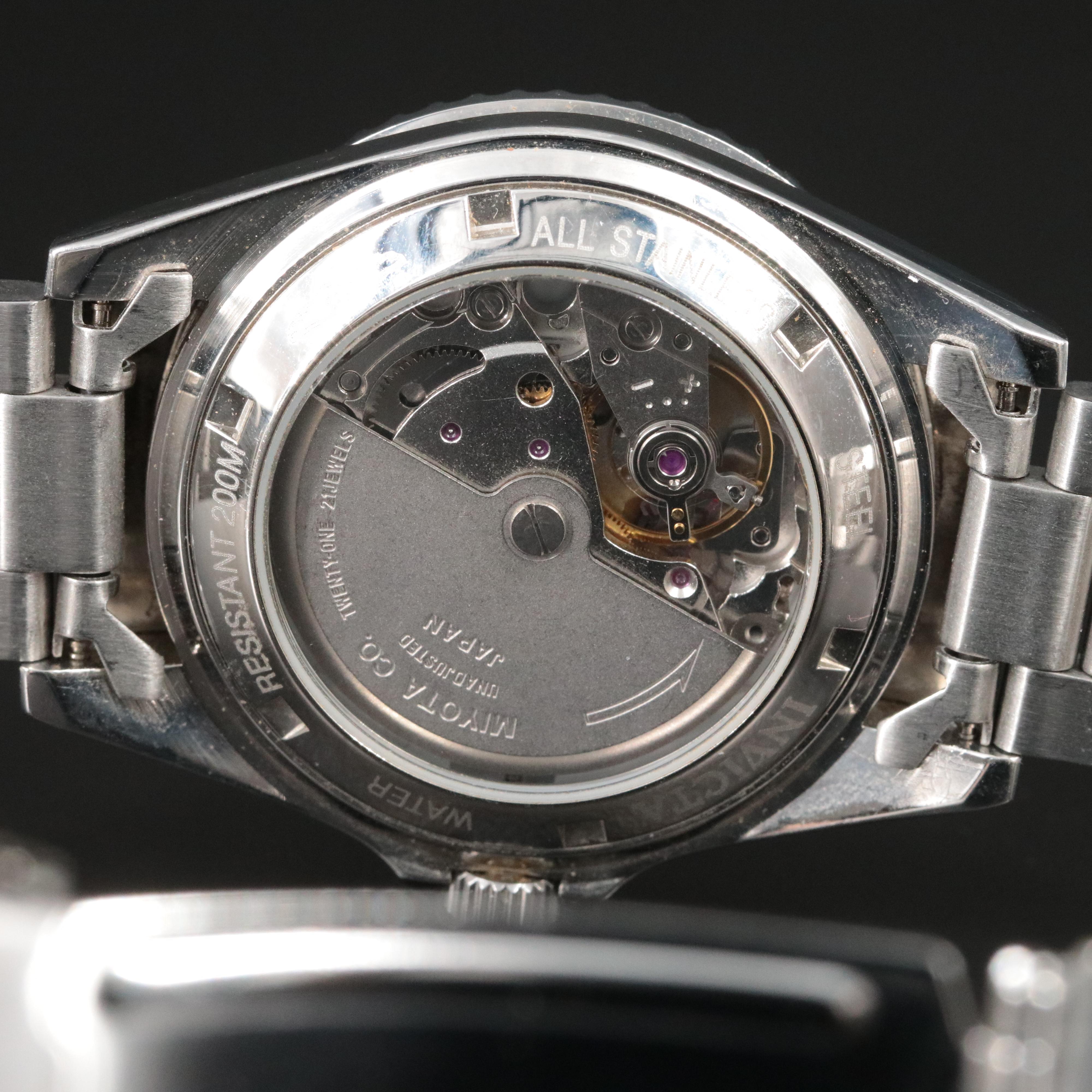 Invicta Pink Mother-of-Pearl Dial Stainless Steel Professional 200 Meters Watch