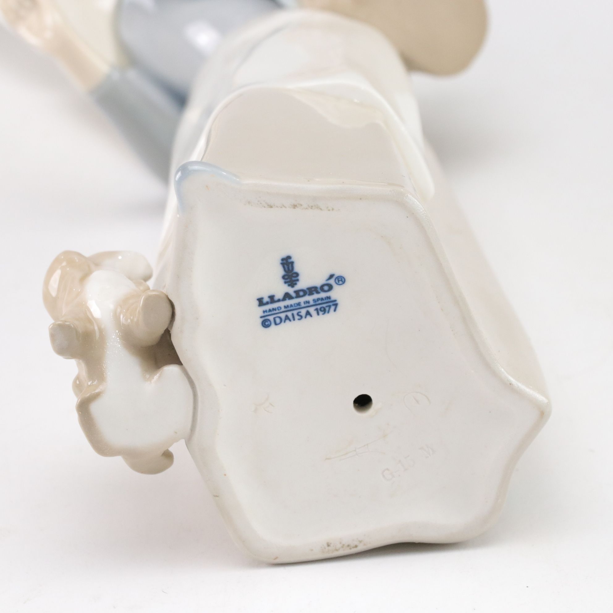 Lladró "Shepherdess with Dog" Porcelain Figurine, Late 20th C.