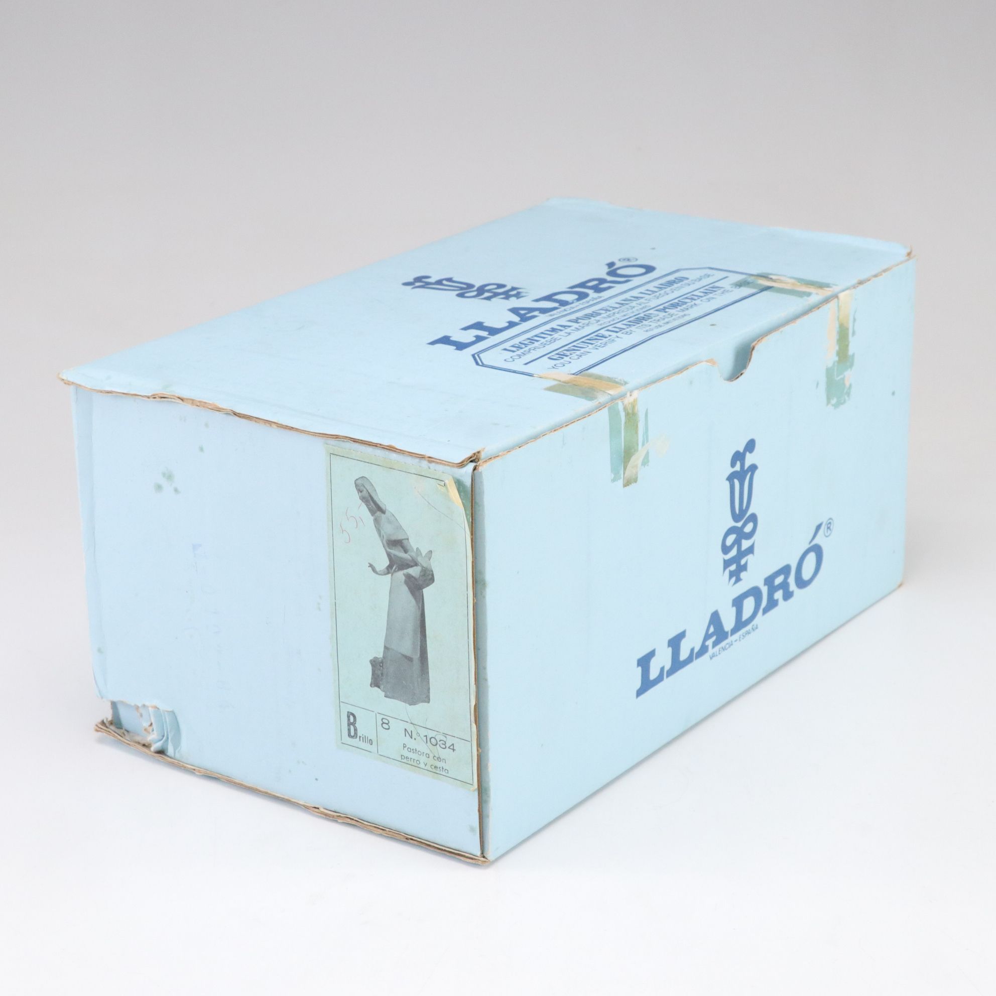 Lladró "Shepherdess with Dog" Porcelain Figurine, Late 20th C.