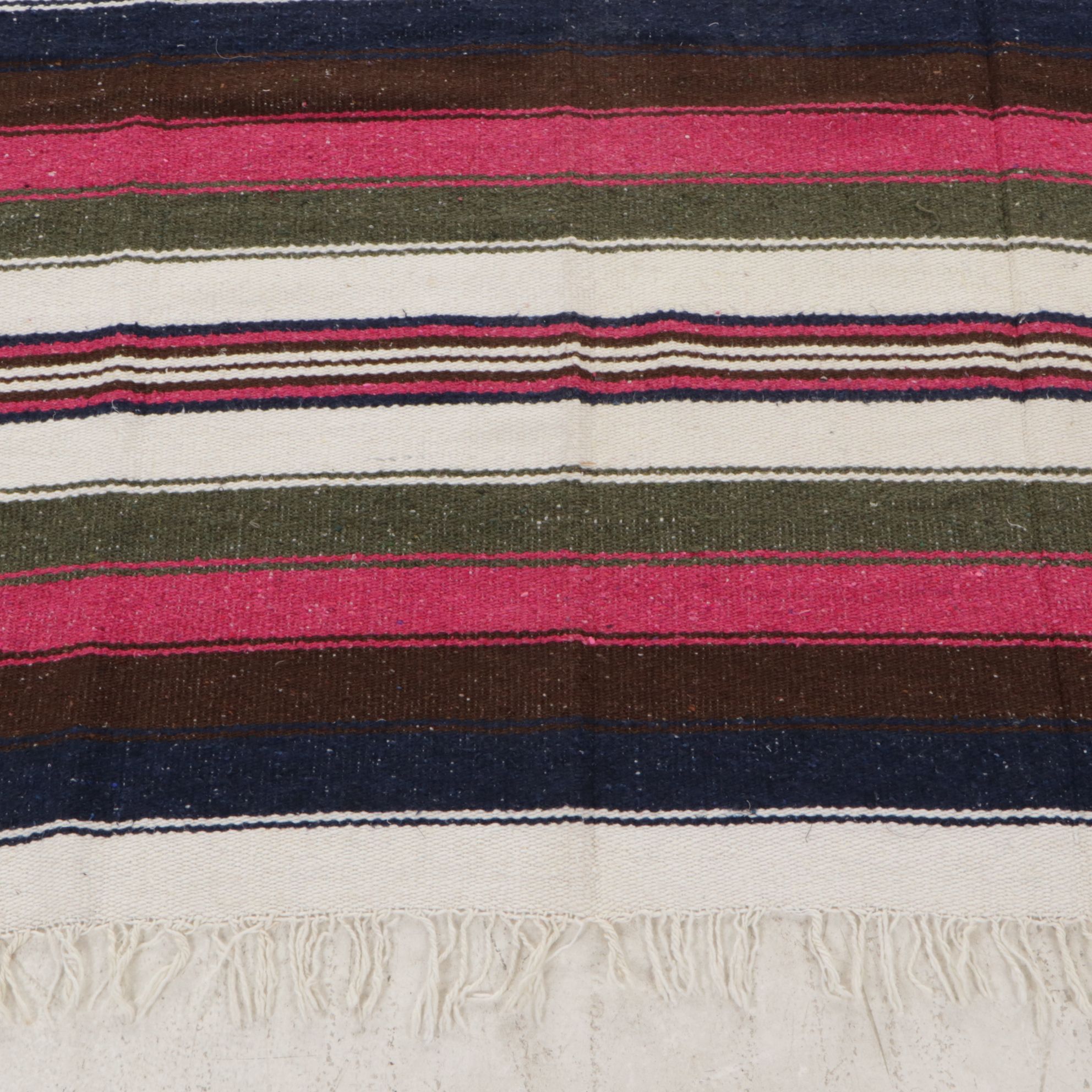 Handwoven Mexican Eagle & Serpent Coat of Arms Throw Blanket