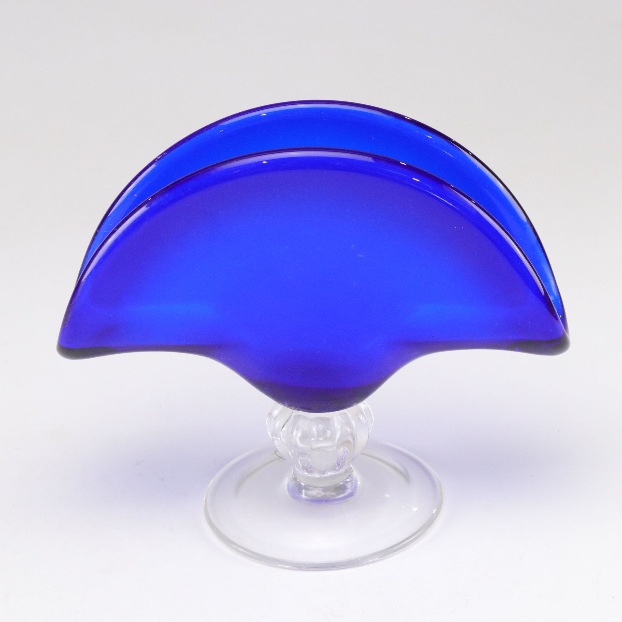 Murano Glass Napkin Holder with Italian Crystal Bowl & Glasses