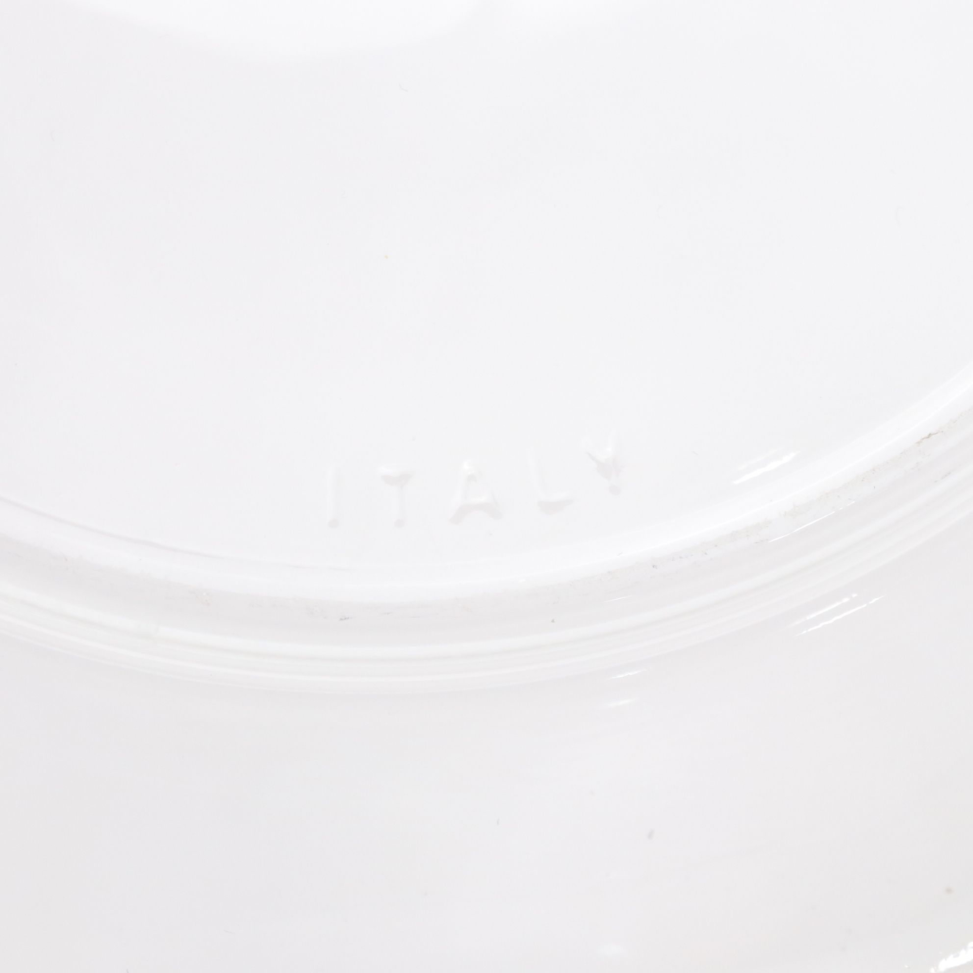 Murano Glass Napkin Holder with Italian Crystal Bowl & Glasses