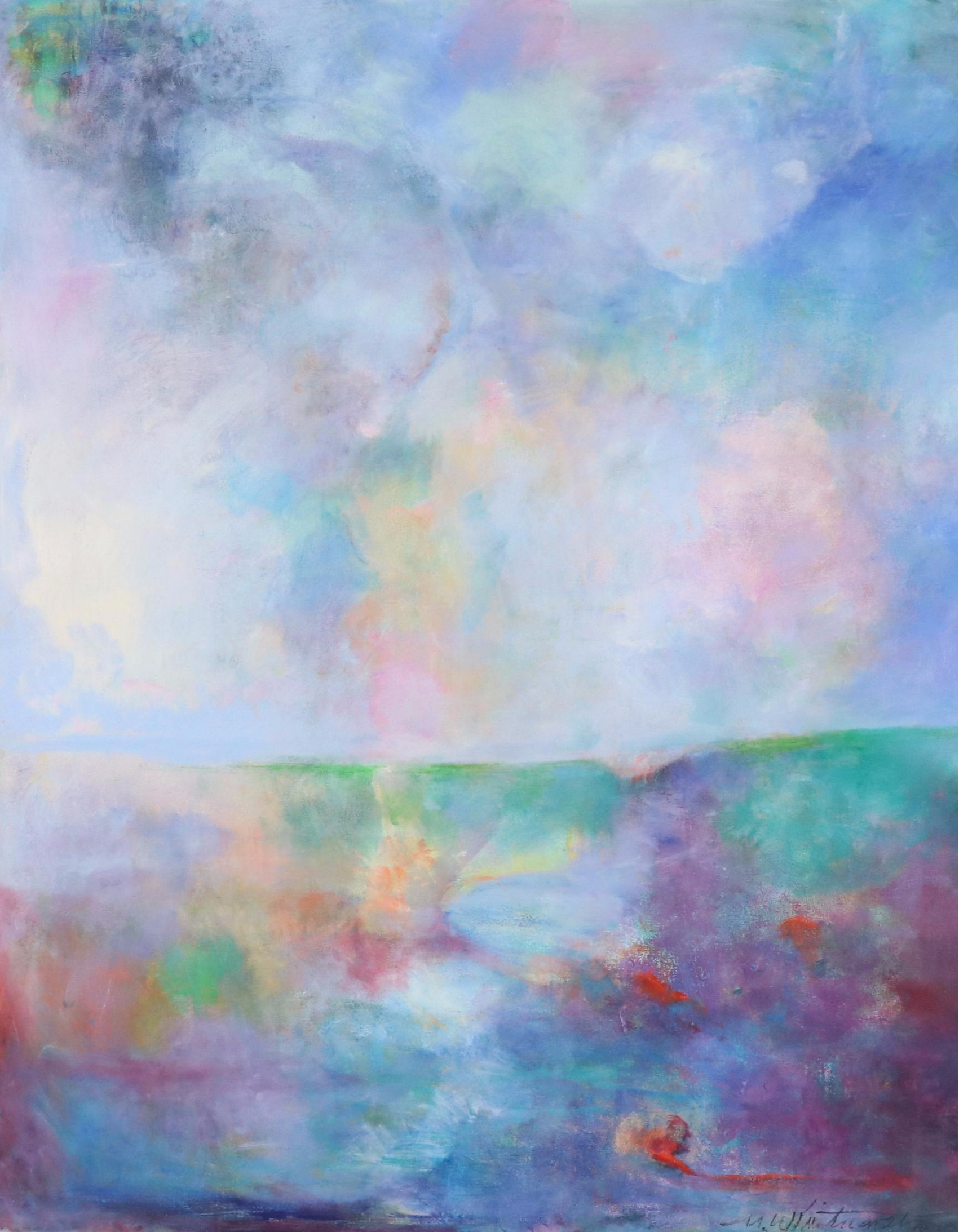 Mark Whitmarsh Abstract Acrylic Painting "Spring Thunder II," 2025