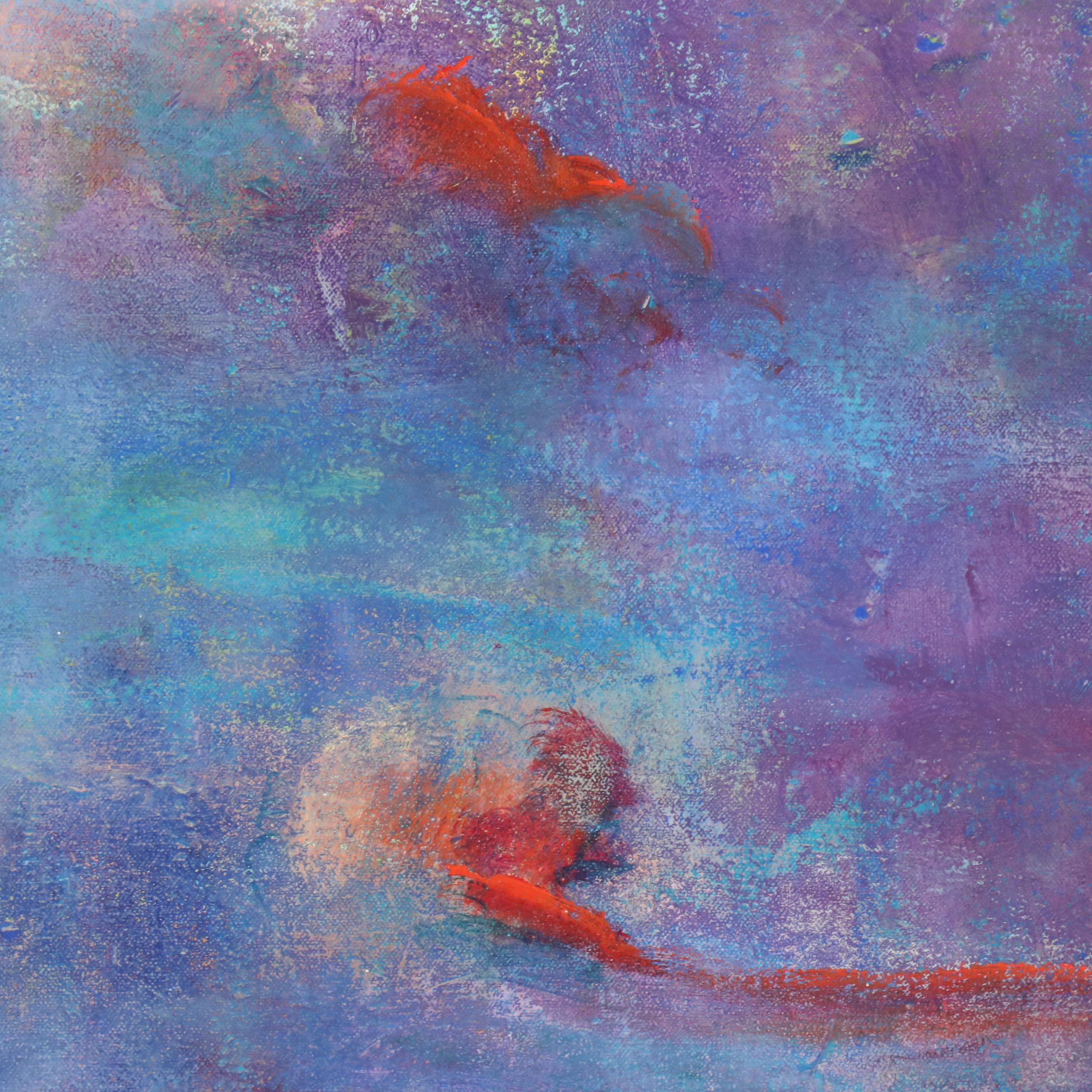 Mark Whitmarsh Abstract Acrylic Painting "Spring Thunder II," 2025