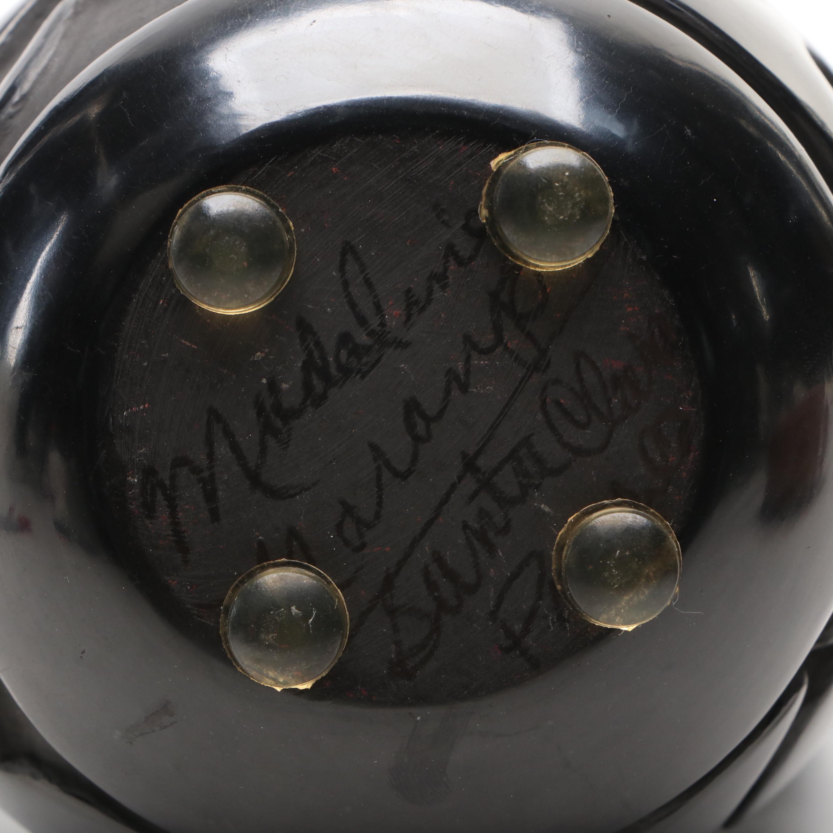 Madeline Naranjo and Linda Silva Santa Clara Pueblo Carved Pottery Bowls