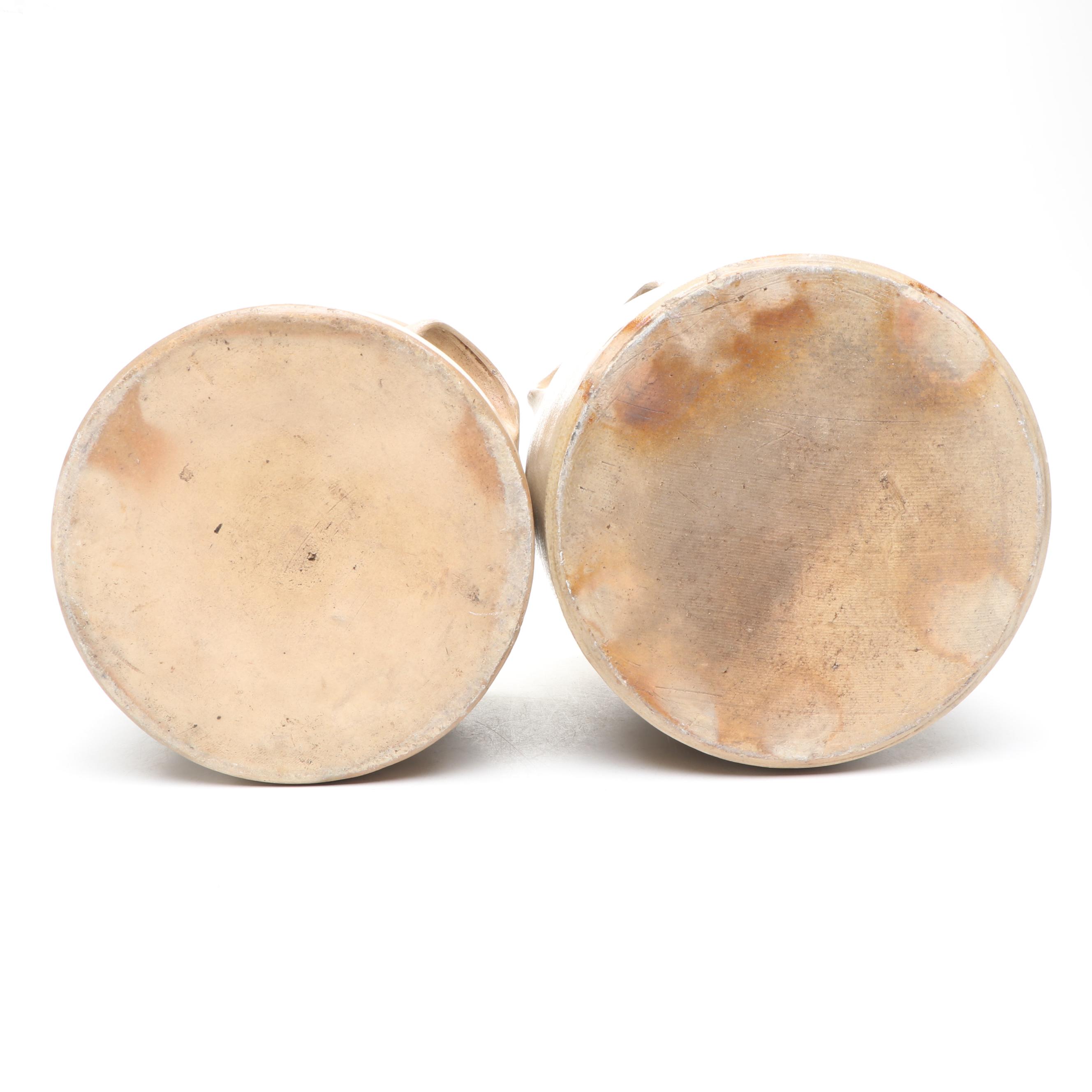 Lehman & Riedinger with Other Stoneware Crock, Mid to Late 19th Century