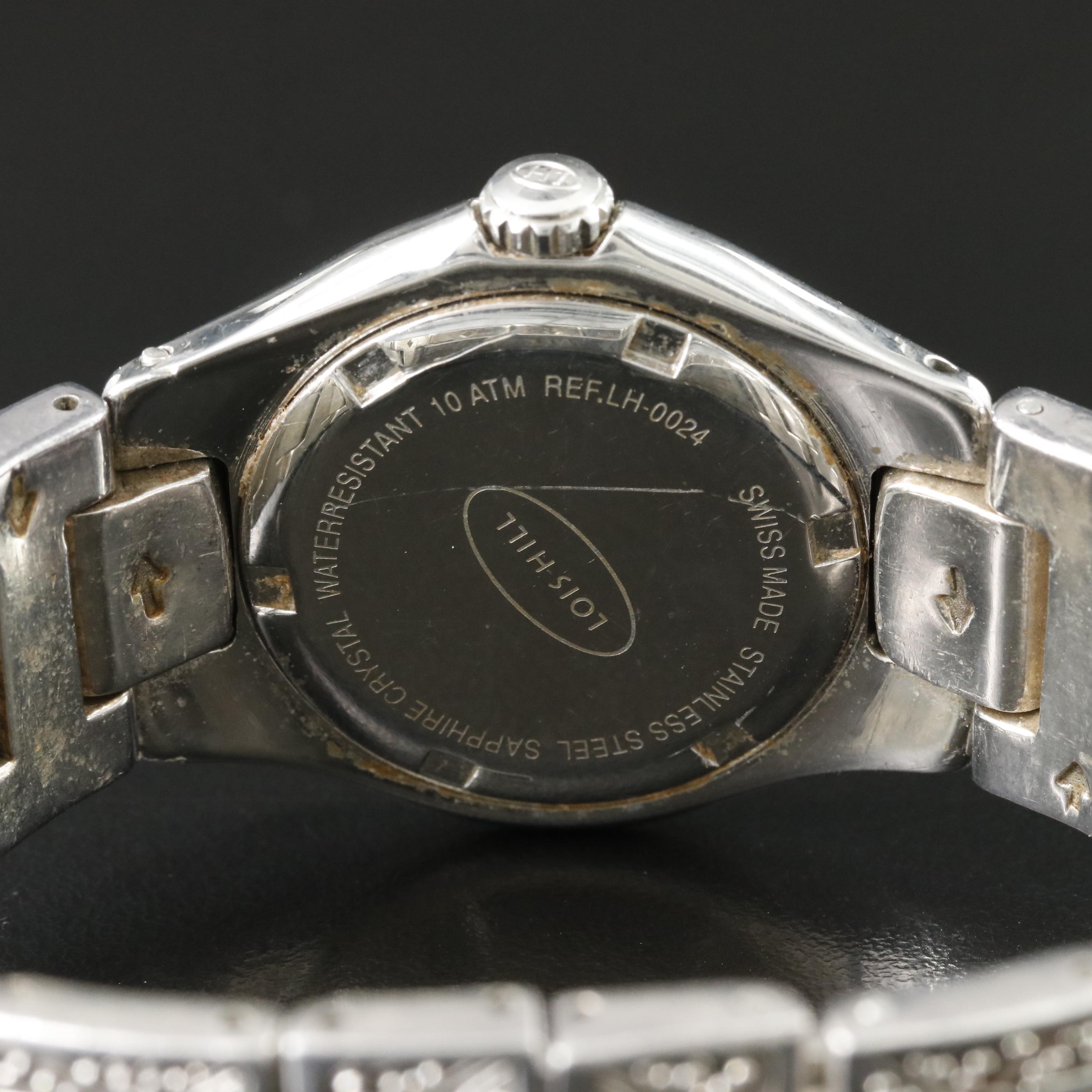 Lois Hill Engraved Sterling Silver Watch