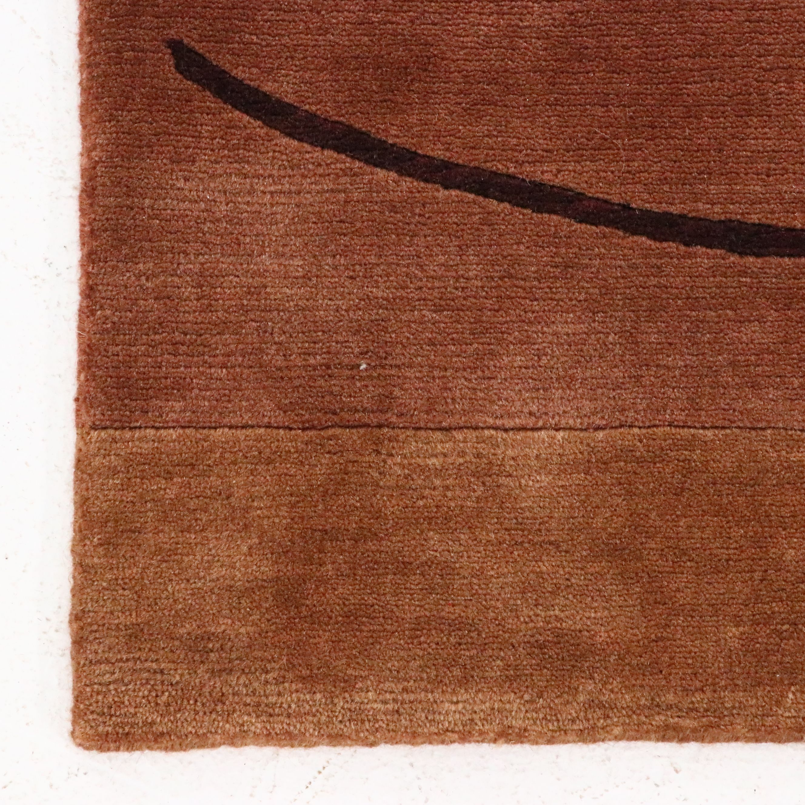 3'7 x 5'6 Hand-Knotted Nepalese Contemporary Area Rug