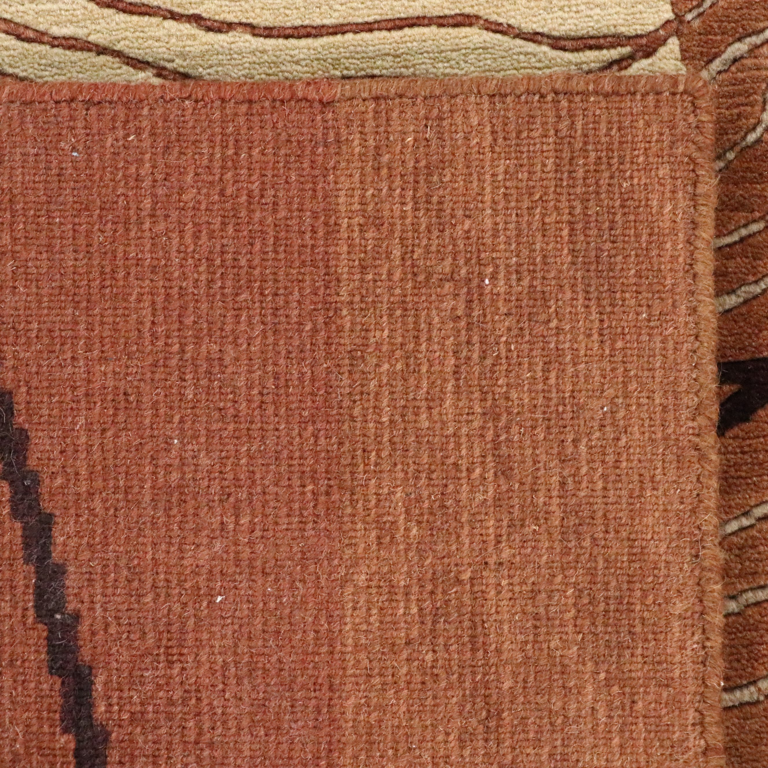 3'7 x 5'6 Hand-Knotted Nepalese Contemporary Area Rug