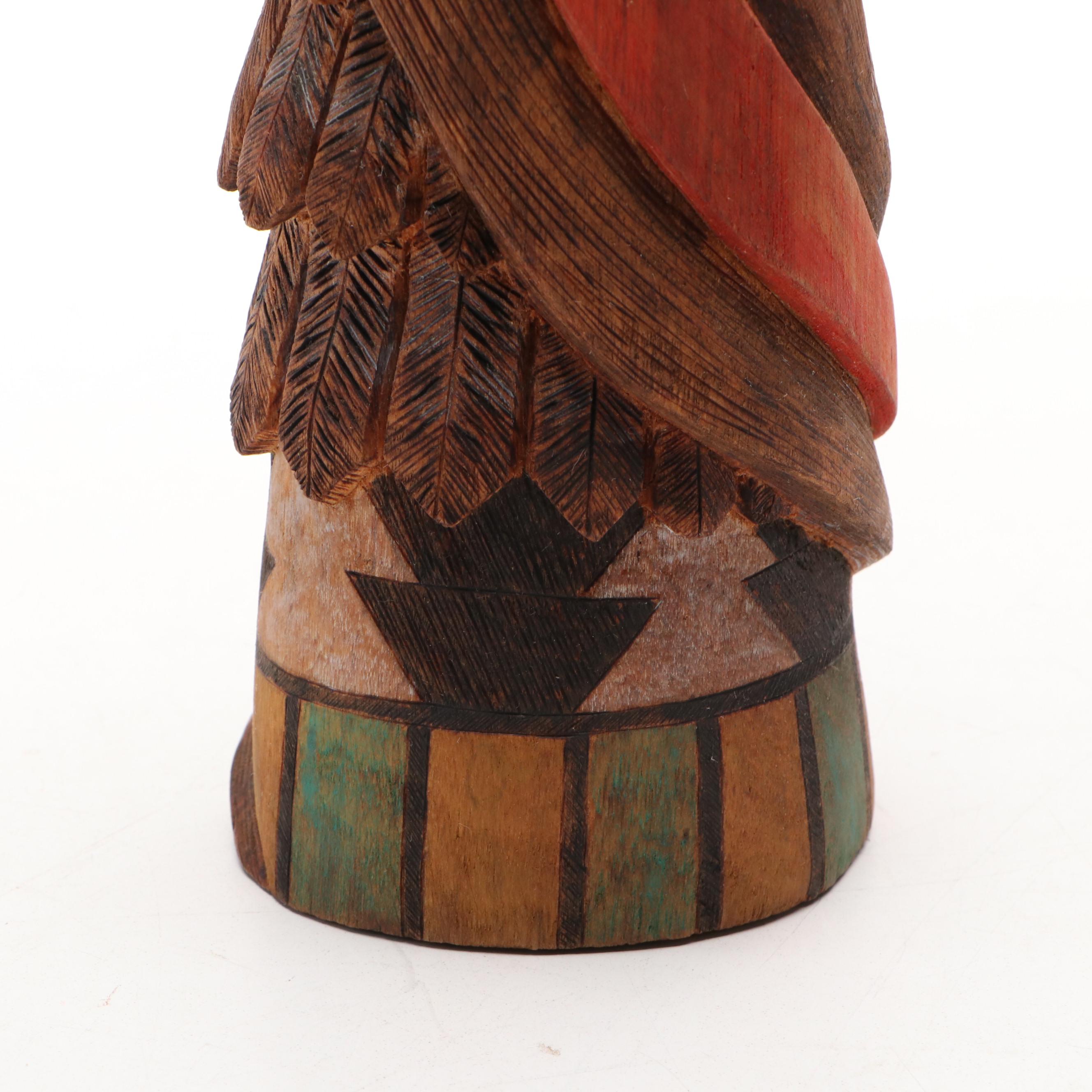 Arles Aragon Hopi "Angak'china" Long-Haired Maiden Carved Painted Wood Katsina