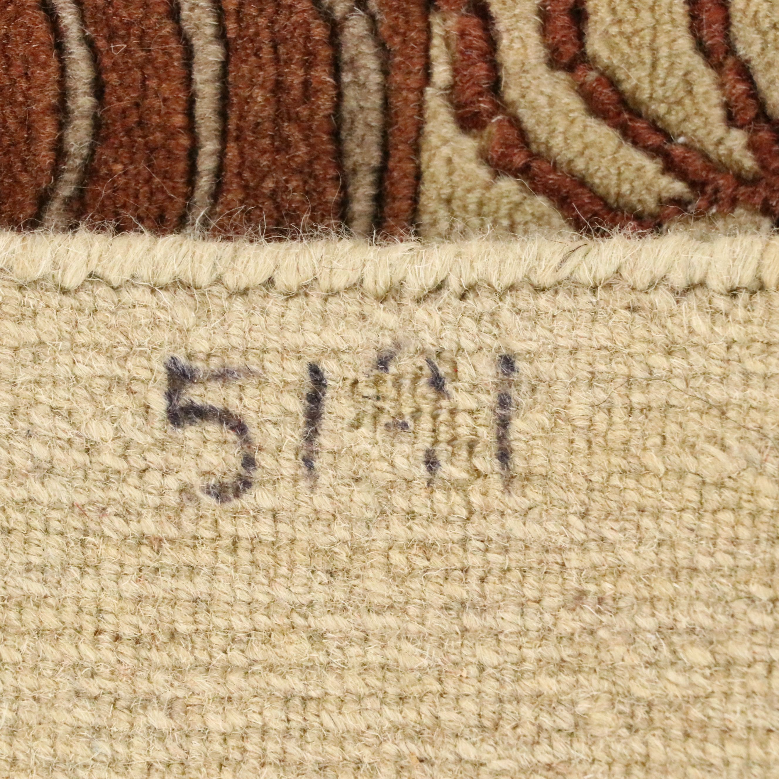 3'7 x 5'6 Hand-Knotted Nepalese Contemporary Area Rug