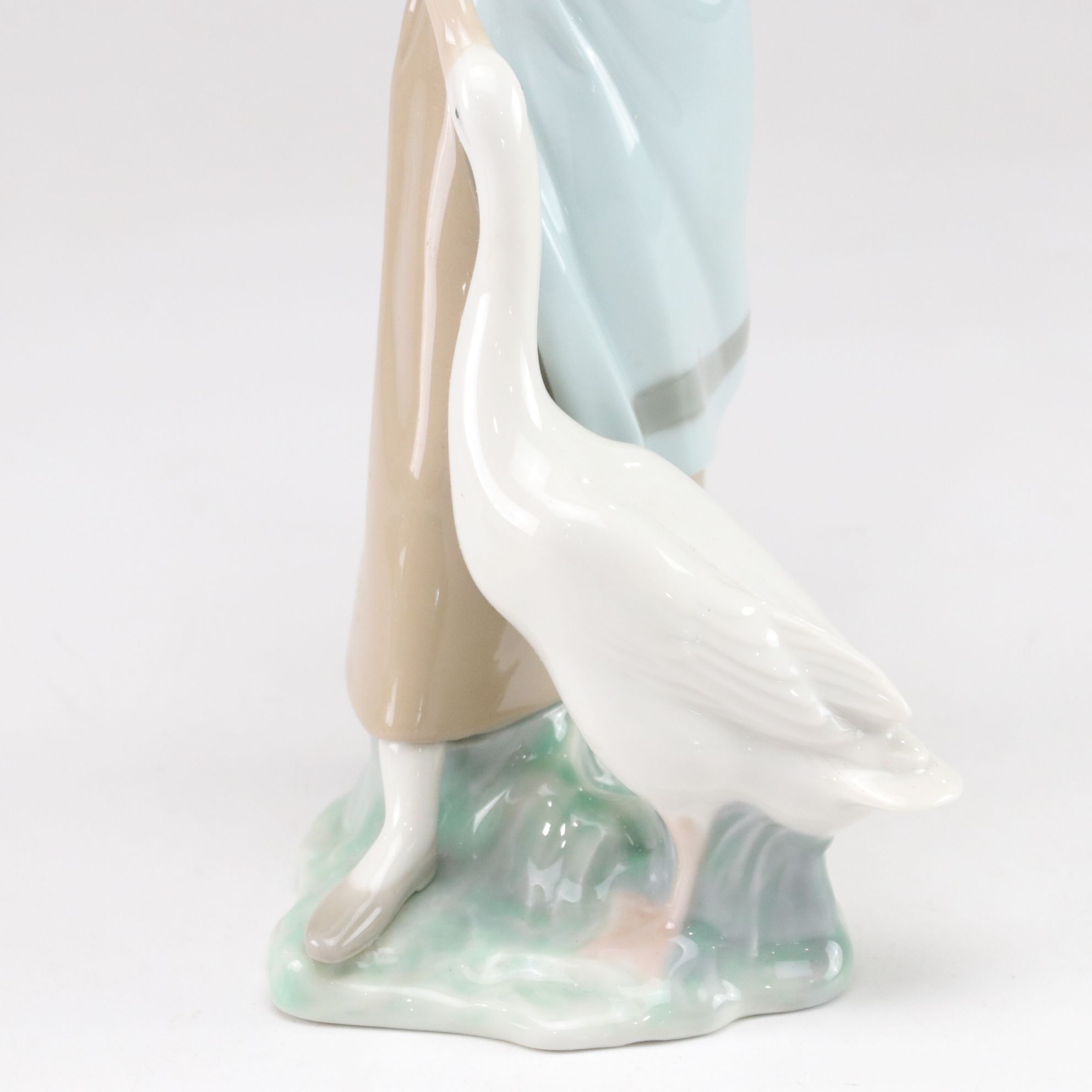 Lladró "Follow Me" and "Girl with Ducks" Porcelain Figurines