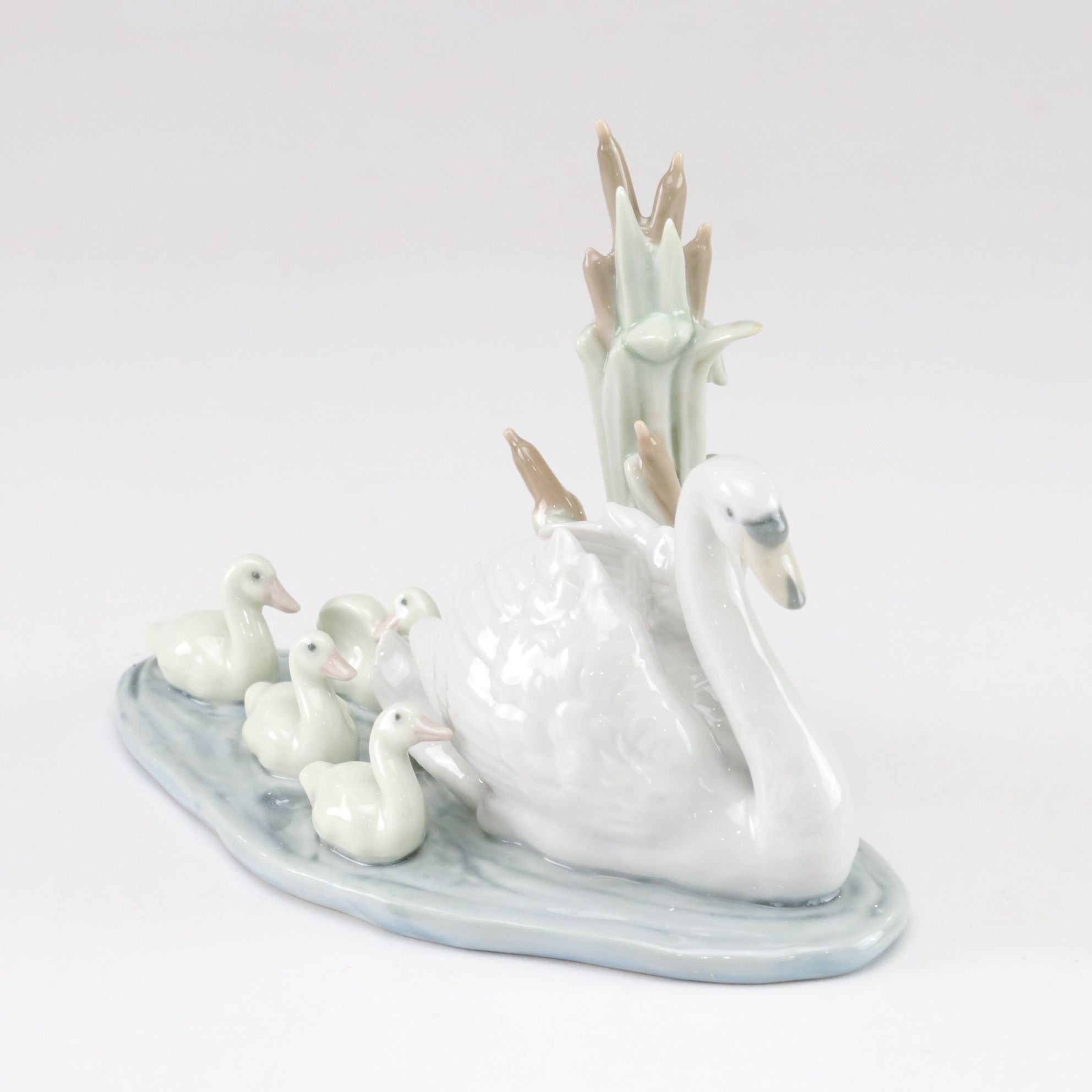 Lladró "Follow Me" and "Girl with Ducks" Porcelain Figurines