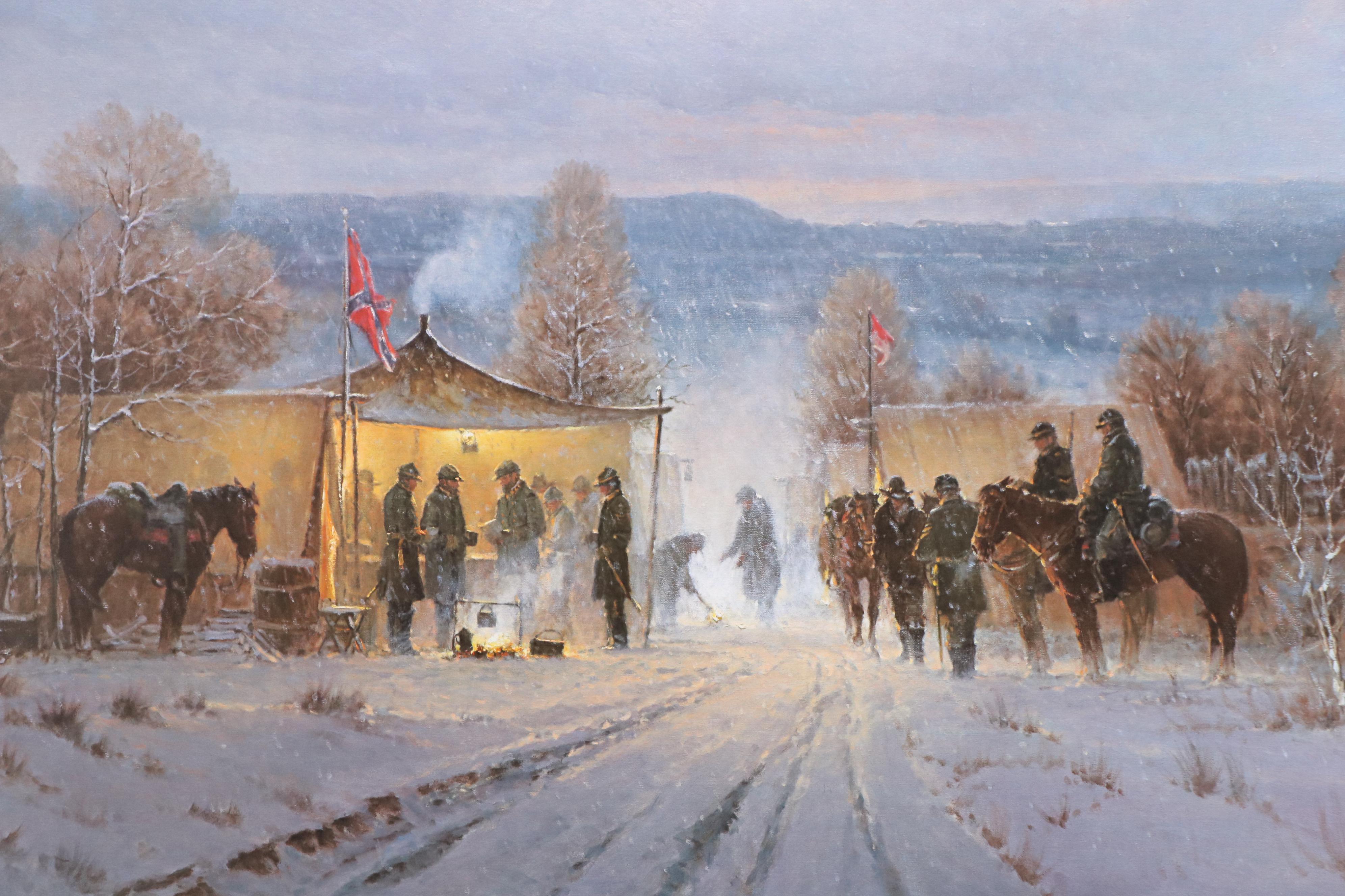 G. Harvey Civil War Offset Lithograph "Decisions at Dawn," 1993