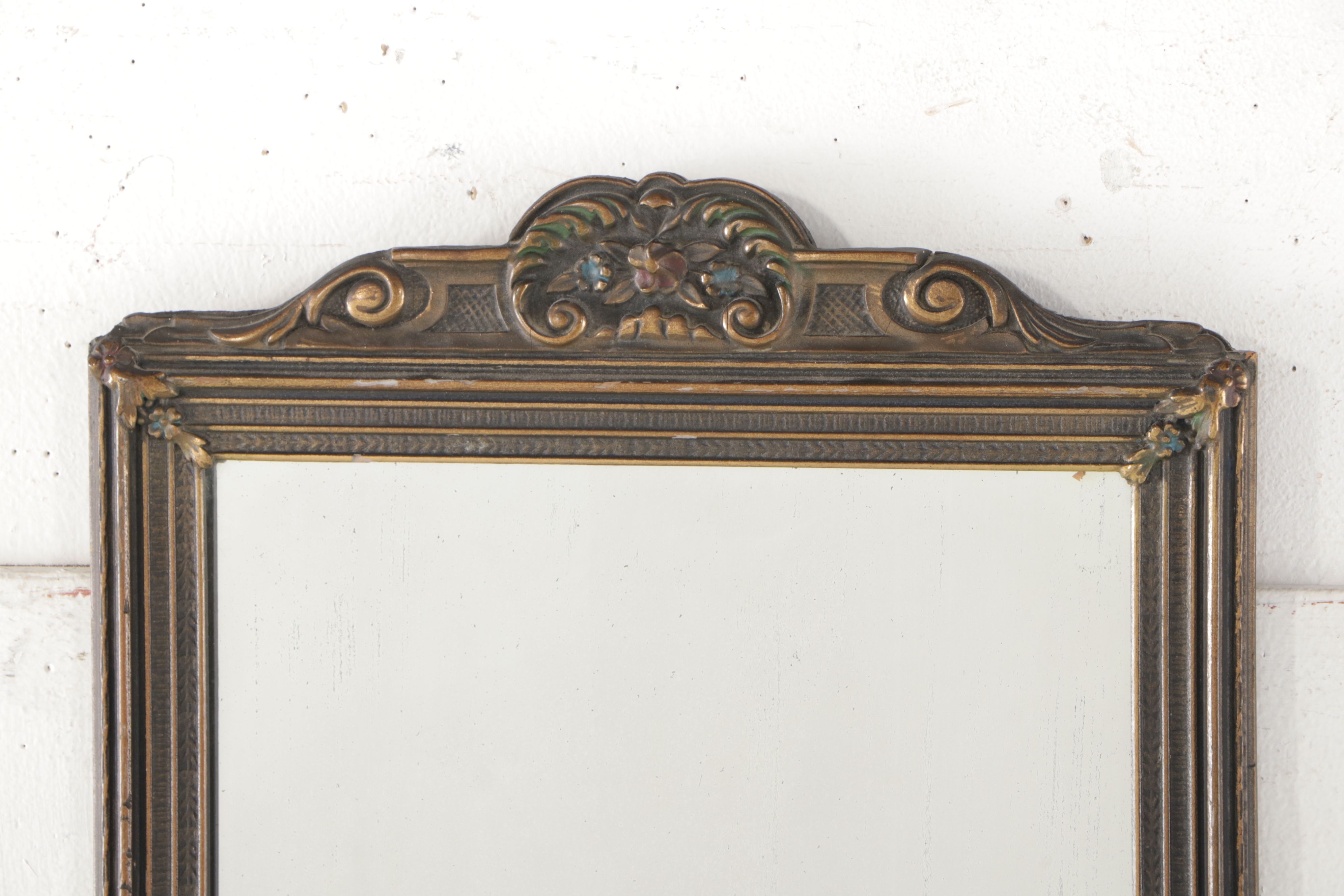 Late Victorian Full-Length Wall Mirror, Late 19th/Early 20th Century