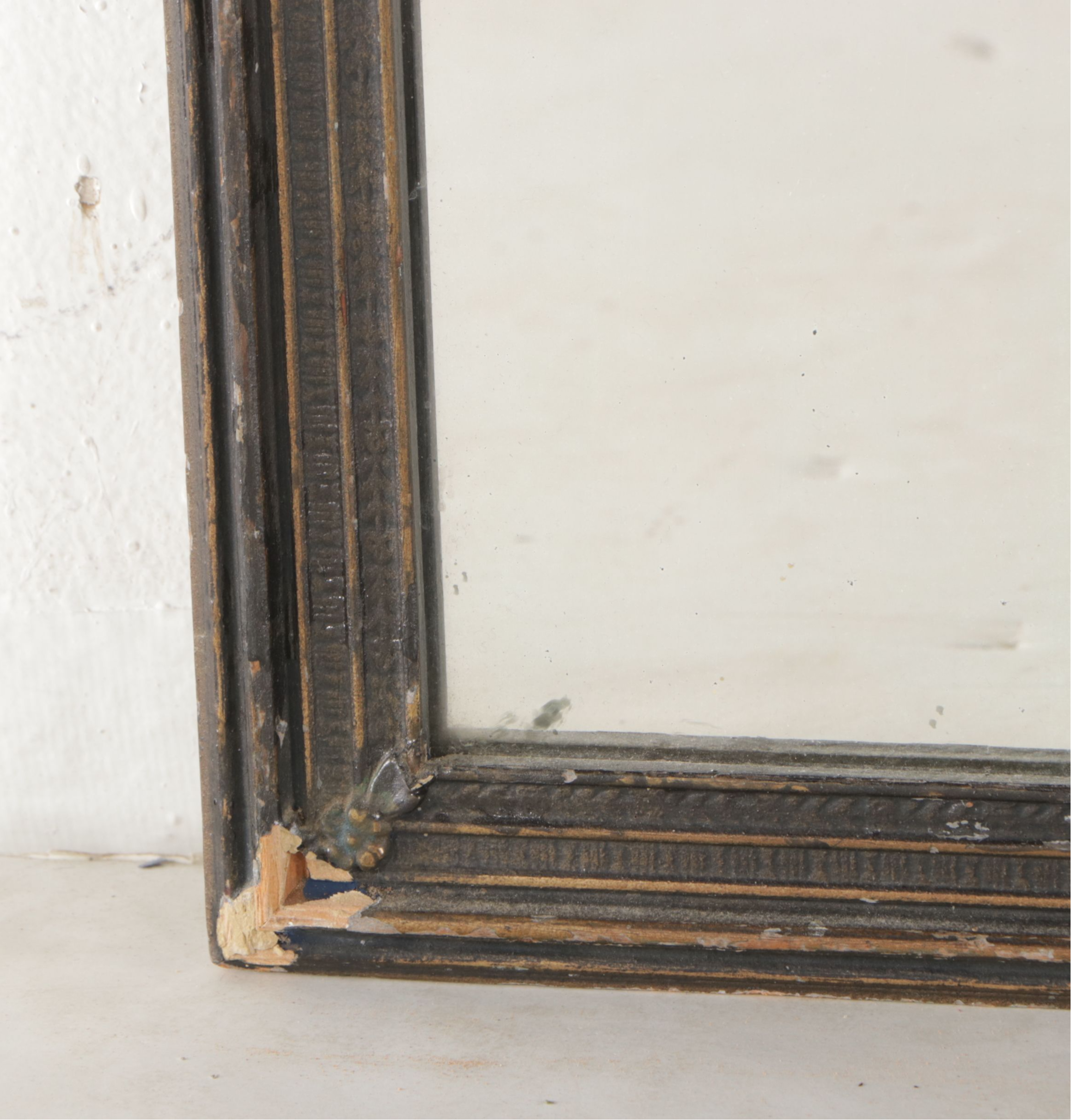 Late Victorian Full-Length Wall Mirror, Late 19th/Early 20th Century