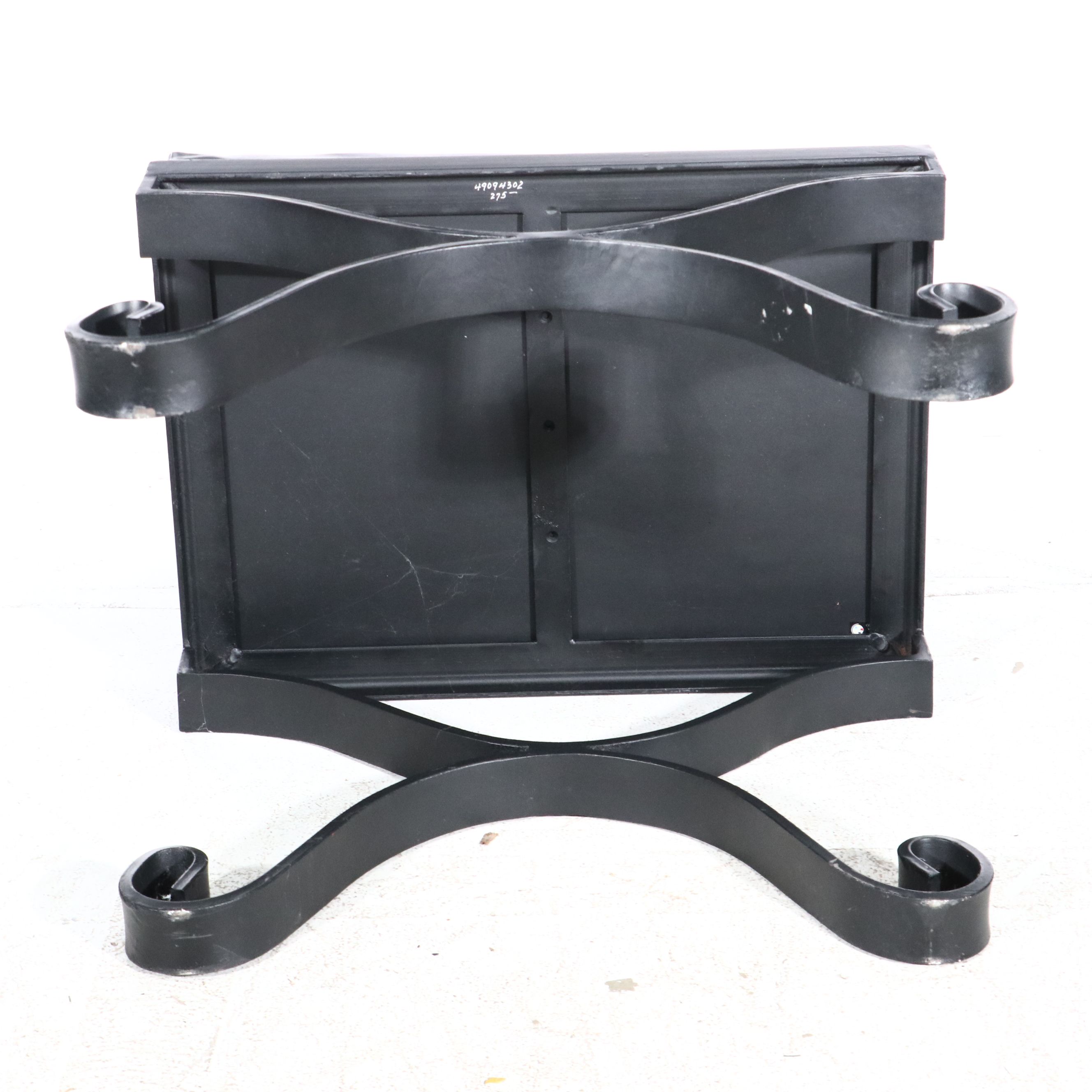 Spanish Baroque Style Leather Ottoman