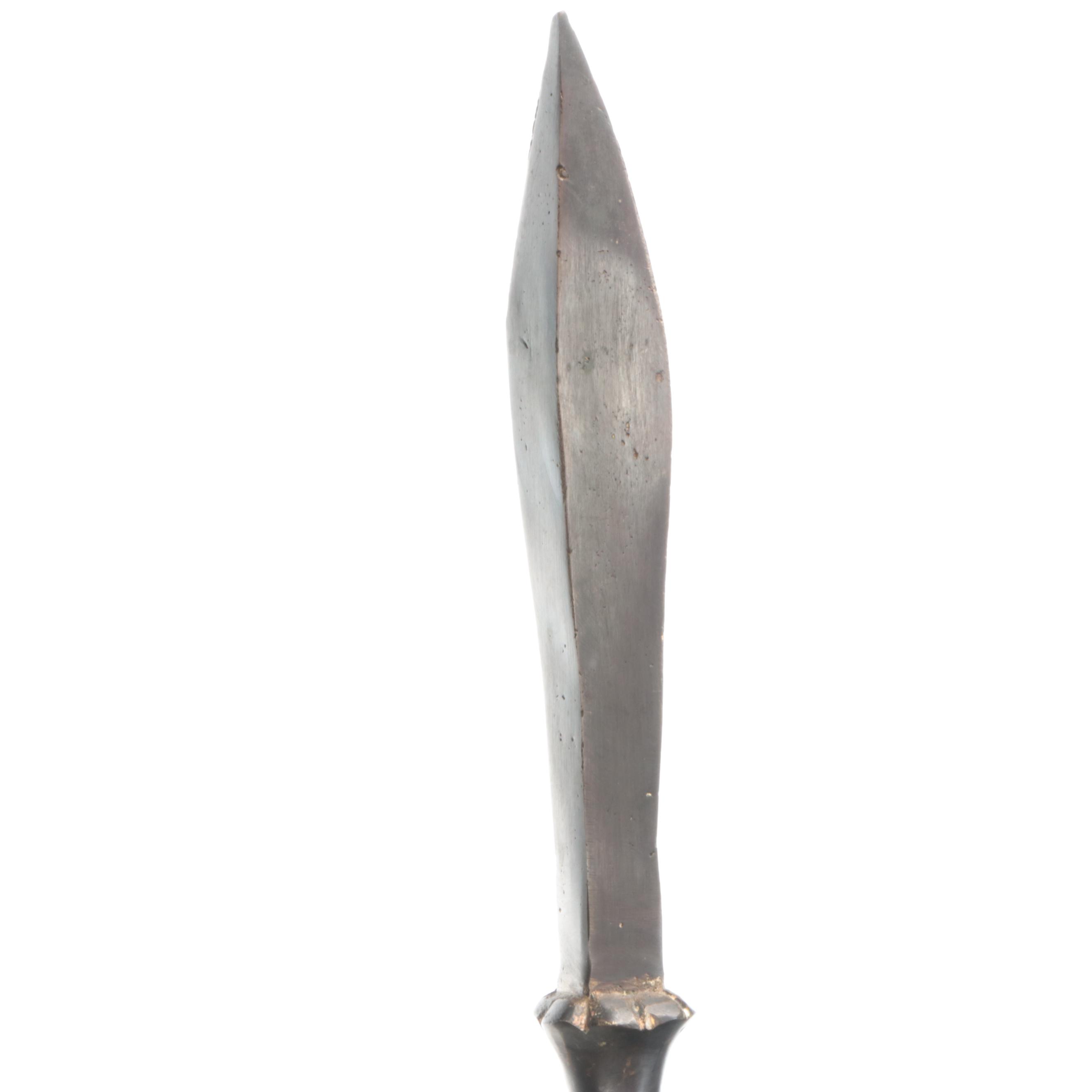 Mathurin Moreau Style Bronze Girl with Spear Sculpture