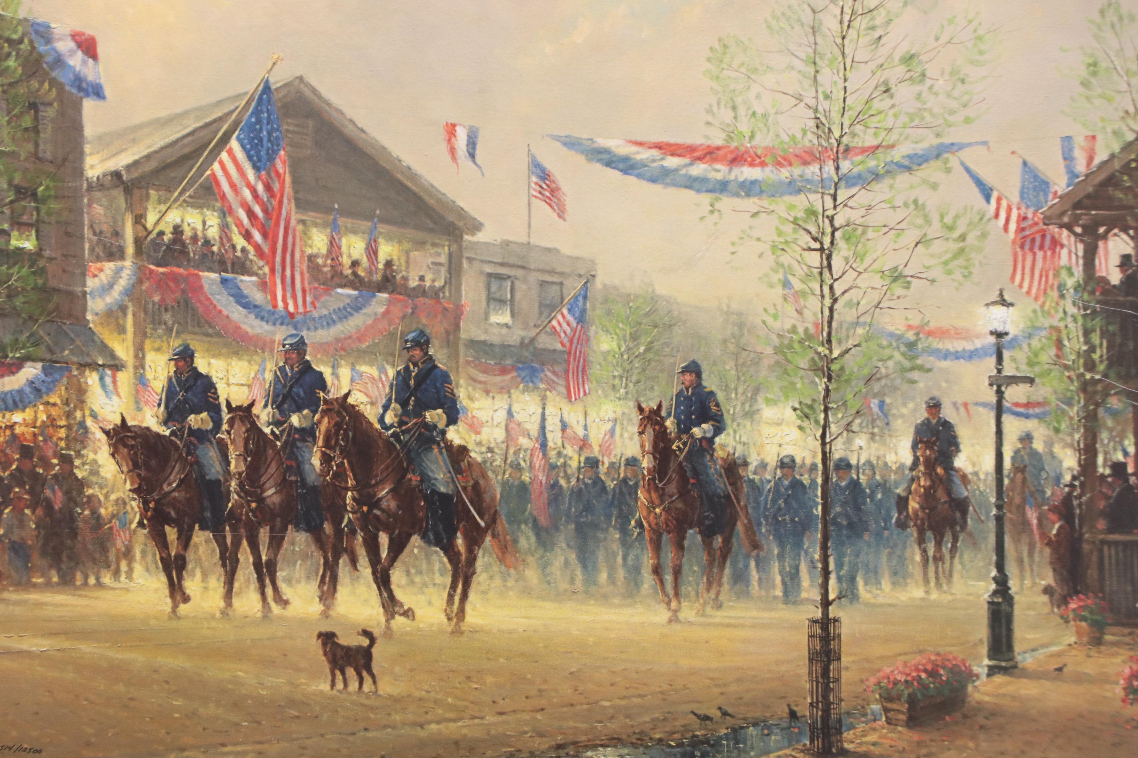 G. Harvey Civil War Offset Lithograph "Moment of Glory," 1991