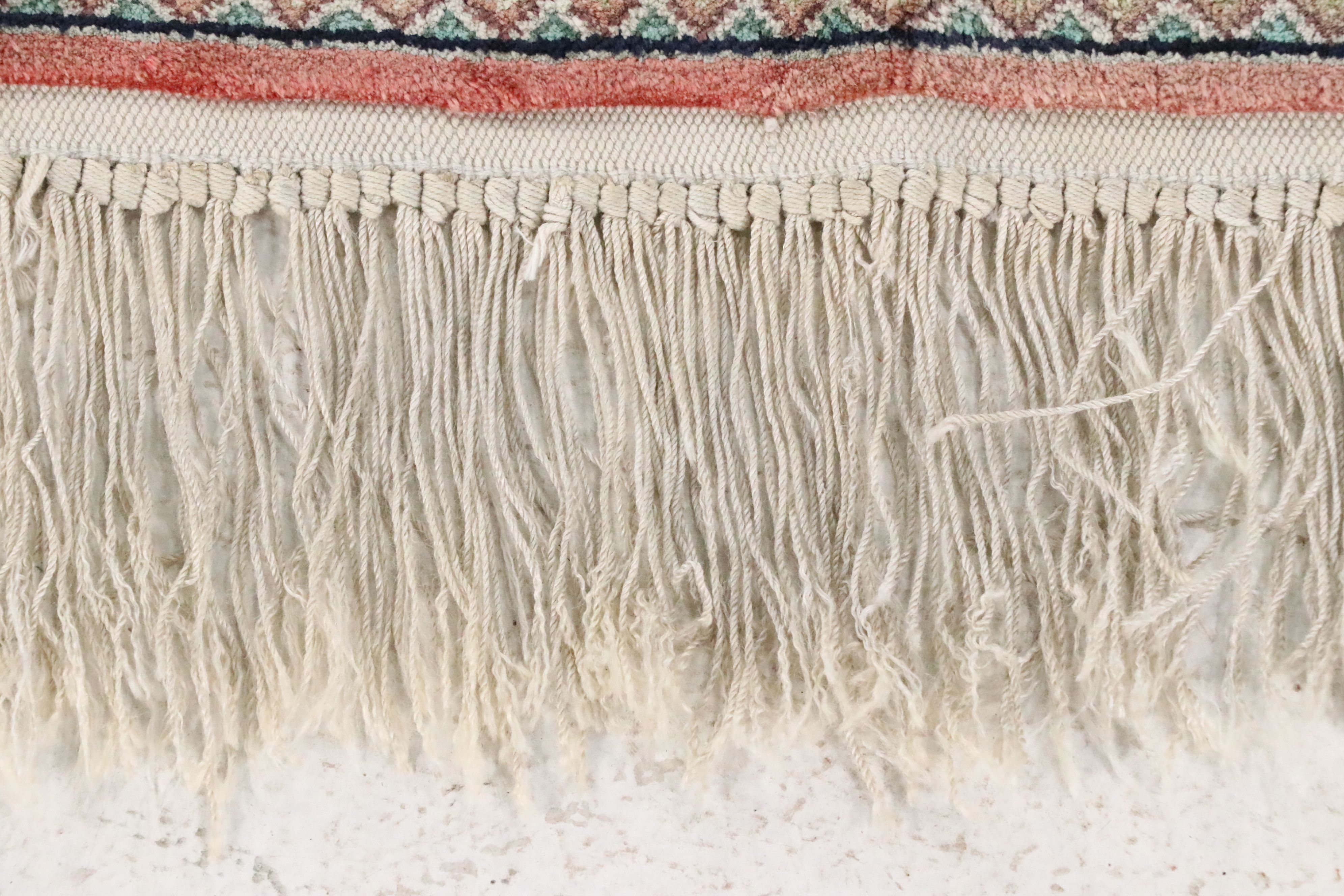 3'11 x 6'6 Hand-Knotted Persian Qom Silk Area Rug