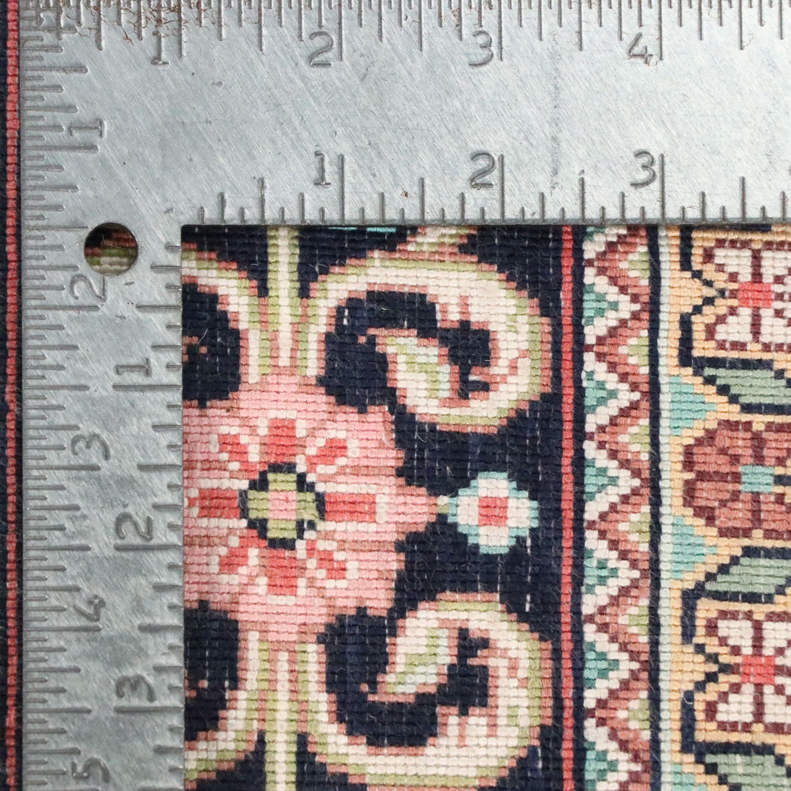 3'11 x 6'6 Hand-Knotted Persian Qom Silk Area Rug